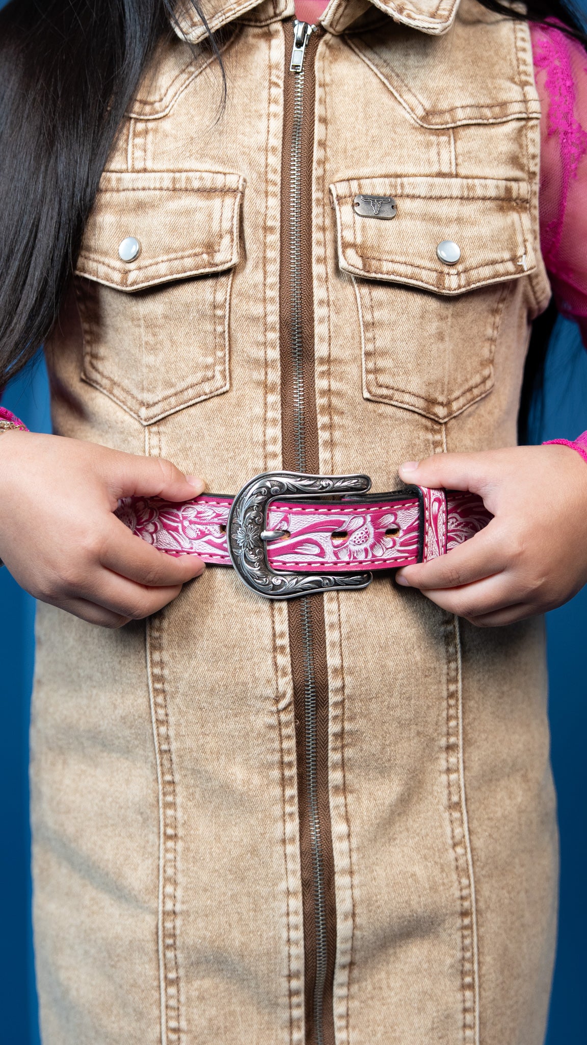 Nova Denim Western Shirt Dress - Image 3