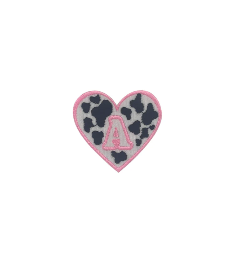 Heart Shape Print Letter Hat Patch - Image 2