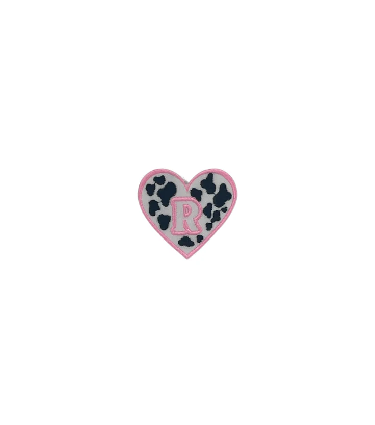 Heart Shape Print Letter Hat Patch - Image 6