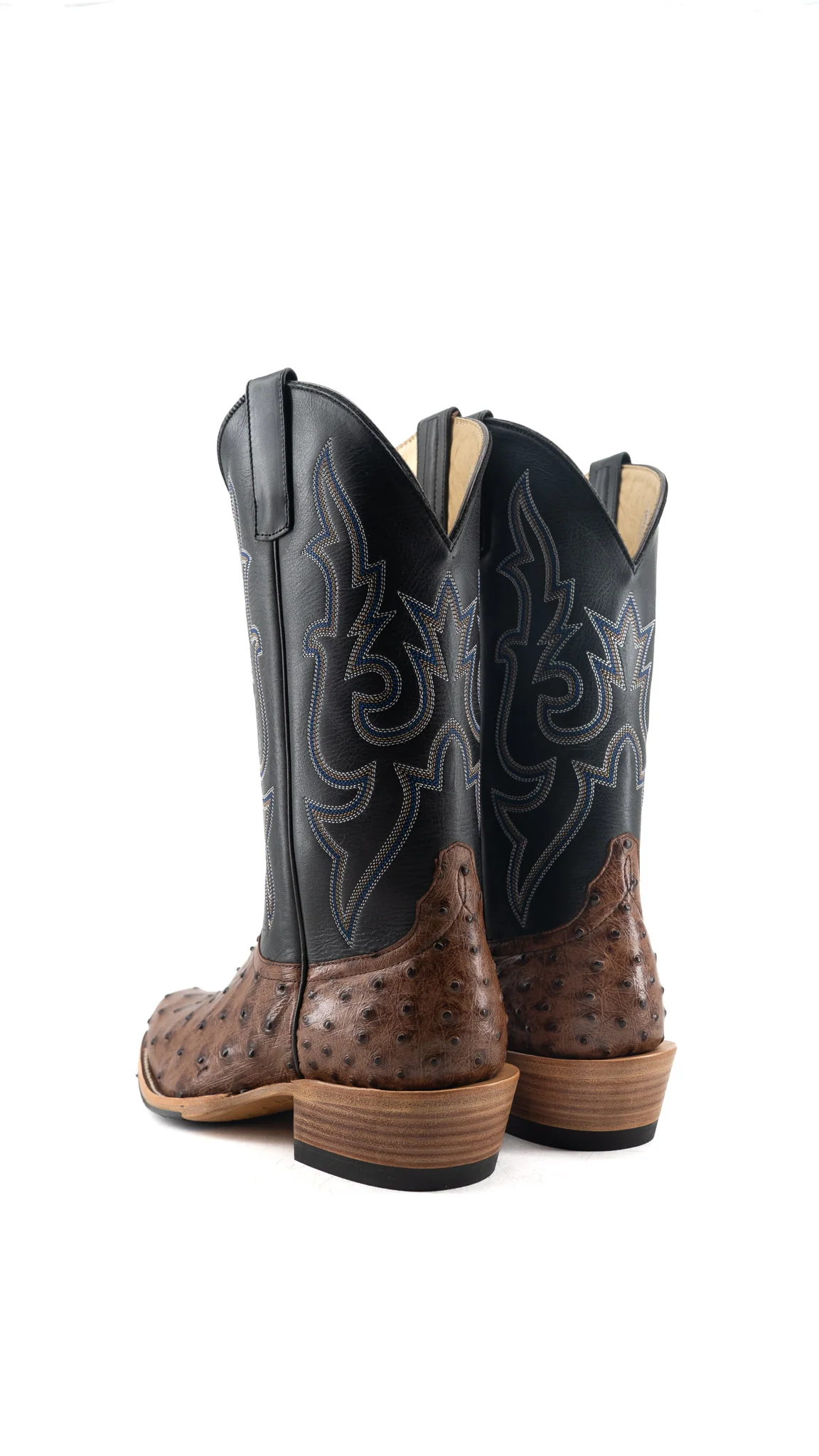 Horse Power Ostrich Cutter Toe Cowboy Boot - Image 3