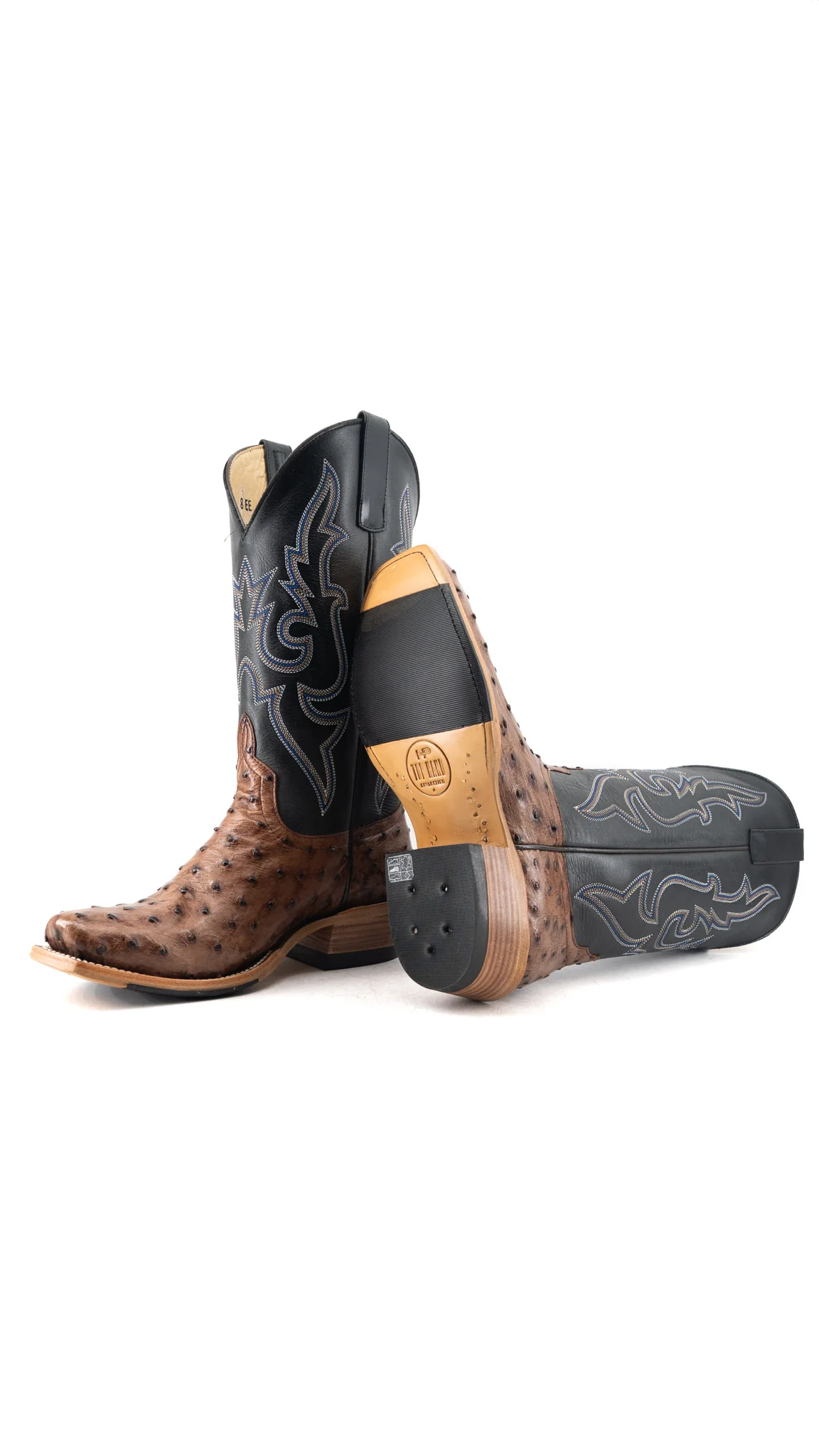 Horse Power Ostrich Cutter Toe Cowboy Boot - Image 4