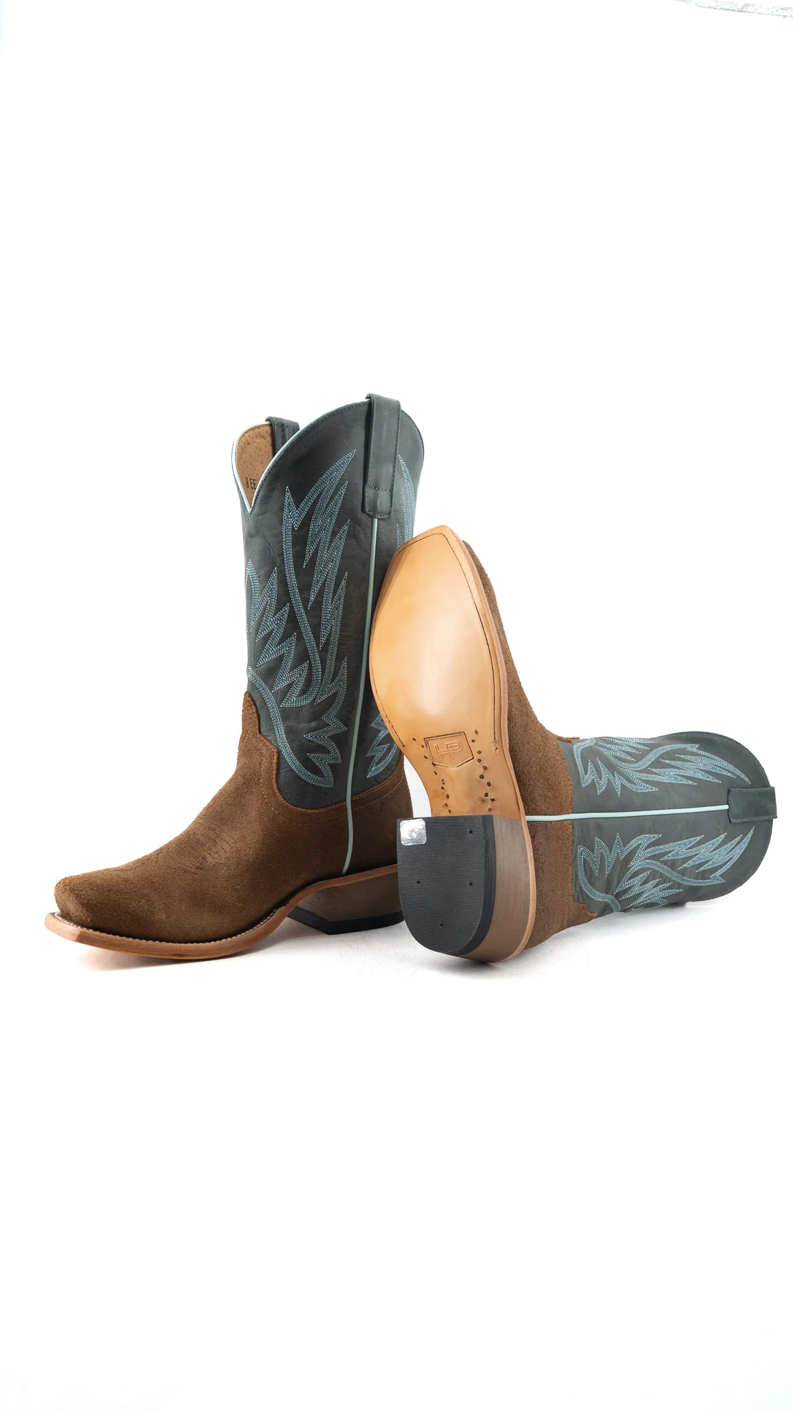 Horse Power Justin Suede Cutter Toe Cowboy Boot - Image 4