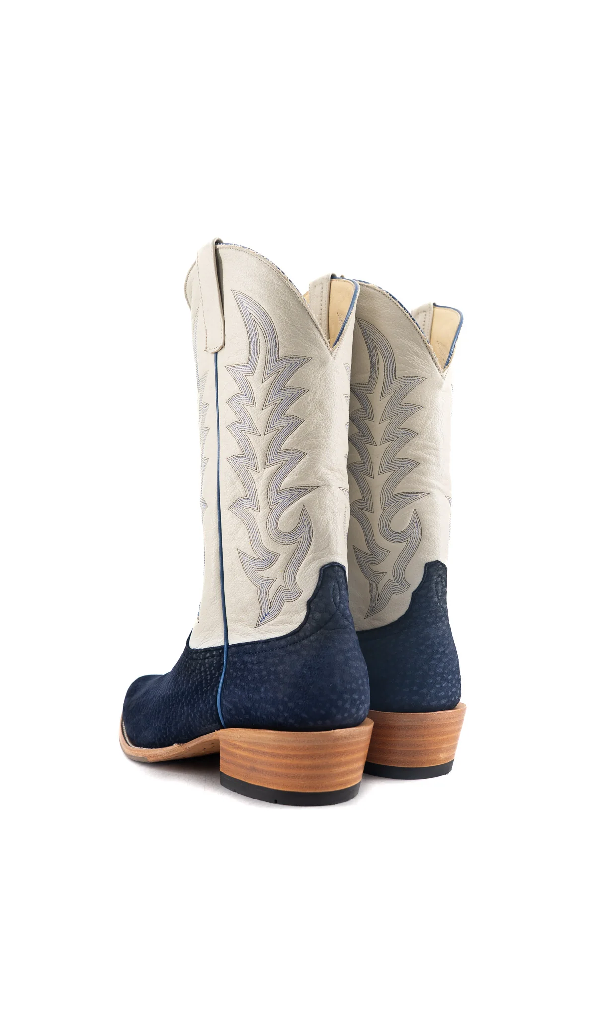 Horse Power Navy Carpincho Cutter Toe Cowboy Boot - Image 3