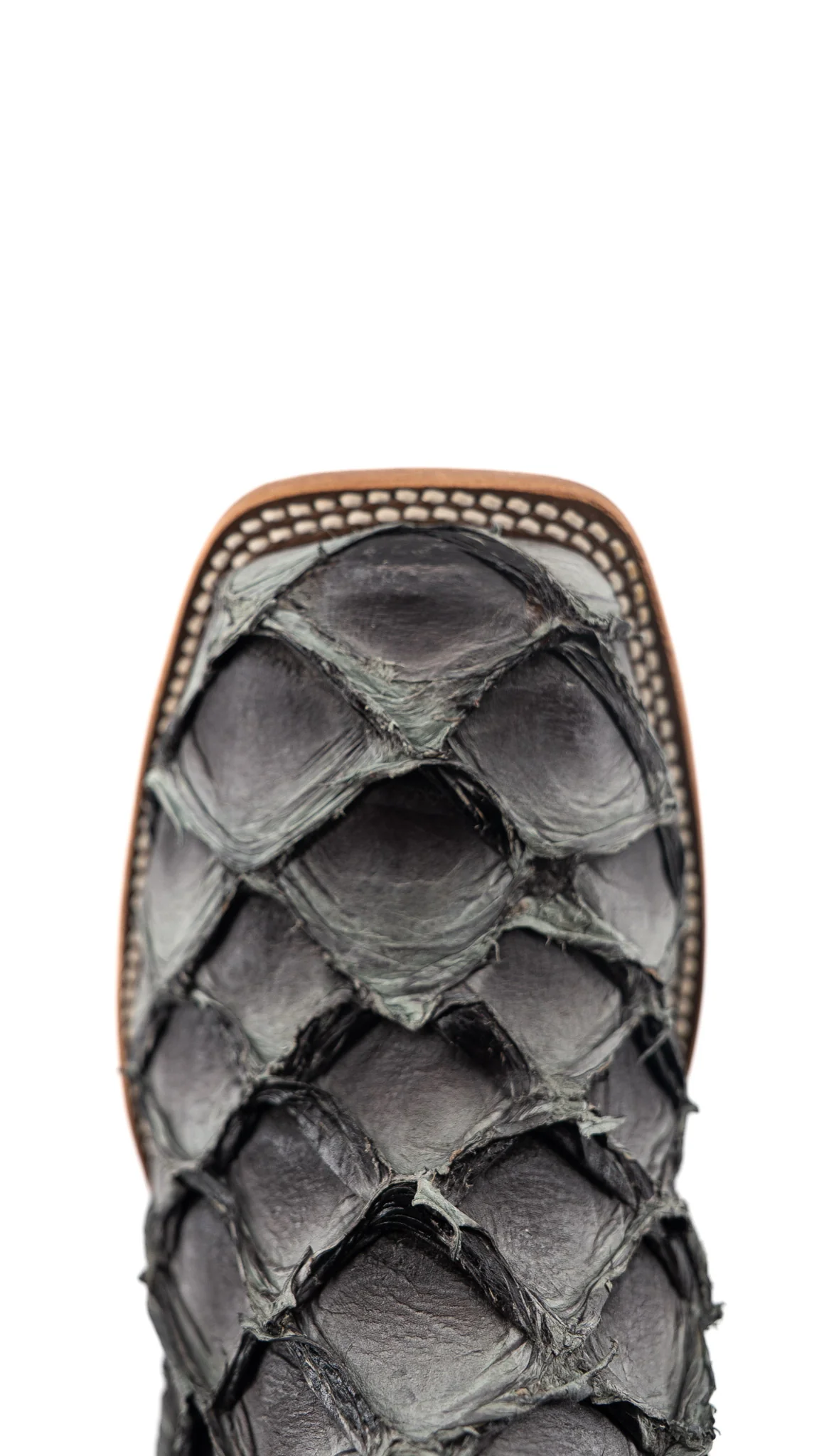 Horse Power Pirarucu Petrified Oak Square Toe Cowboy Boot - Image 5