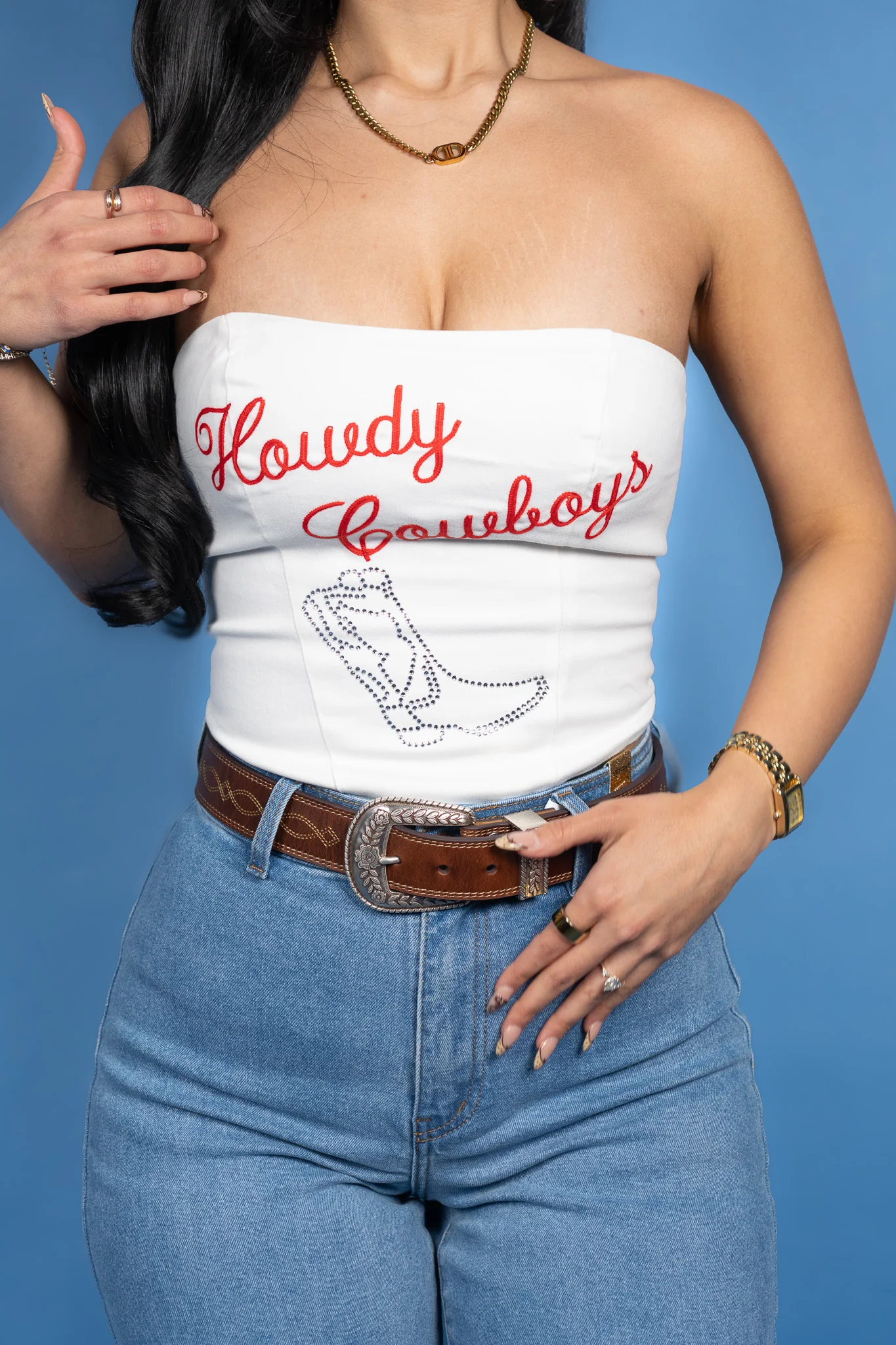 Howdy Cowboys Tube Top - Image 2