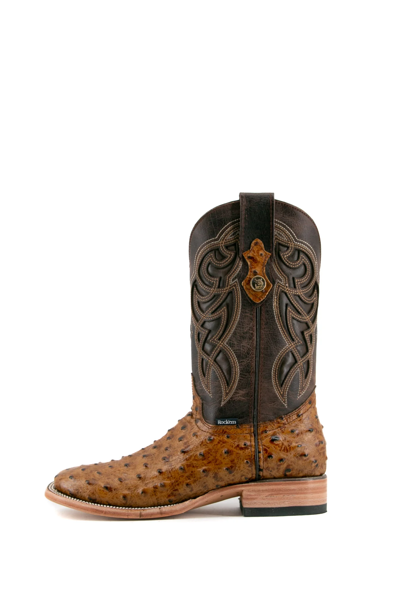Ostrich Ranch Square Toe Cowboy Boot - Image 17