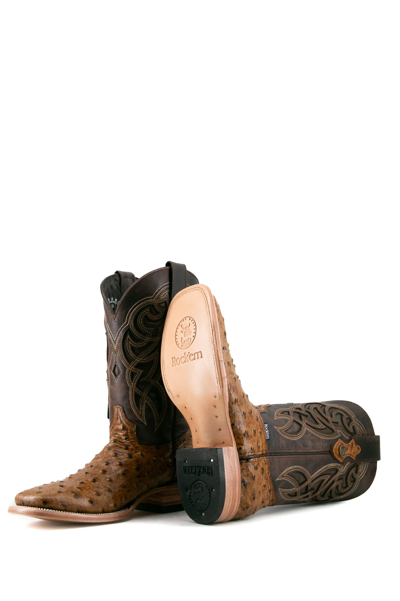 Ostrich Ranch Square Toe Cowboy Boot - Image 19