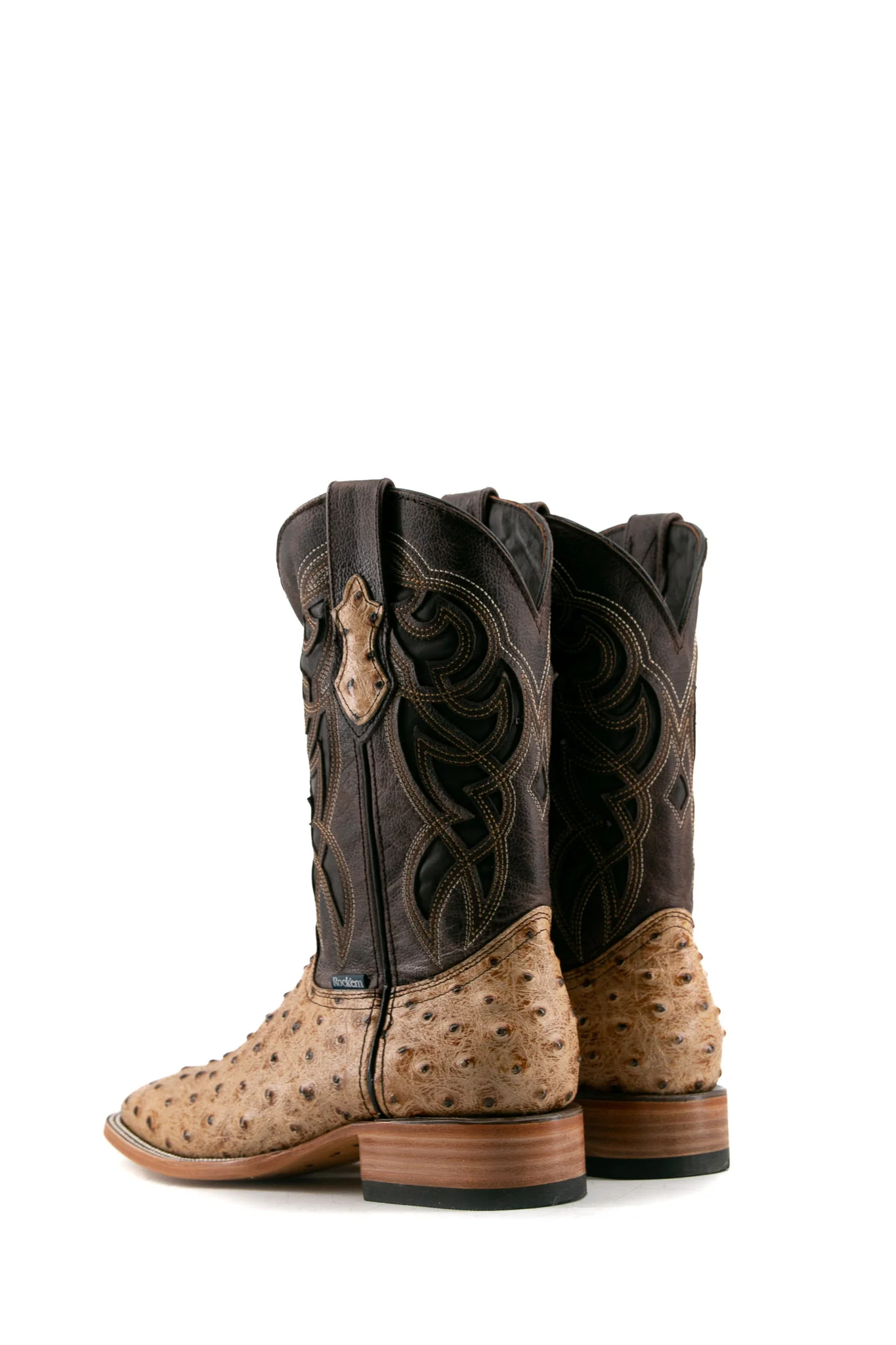 Ostrich Ranch Square Toe Cowboy Boot - Image 8