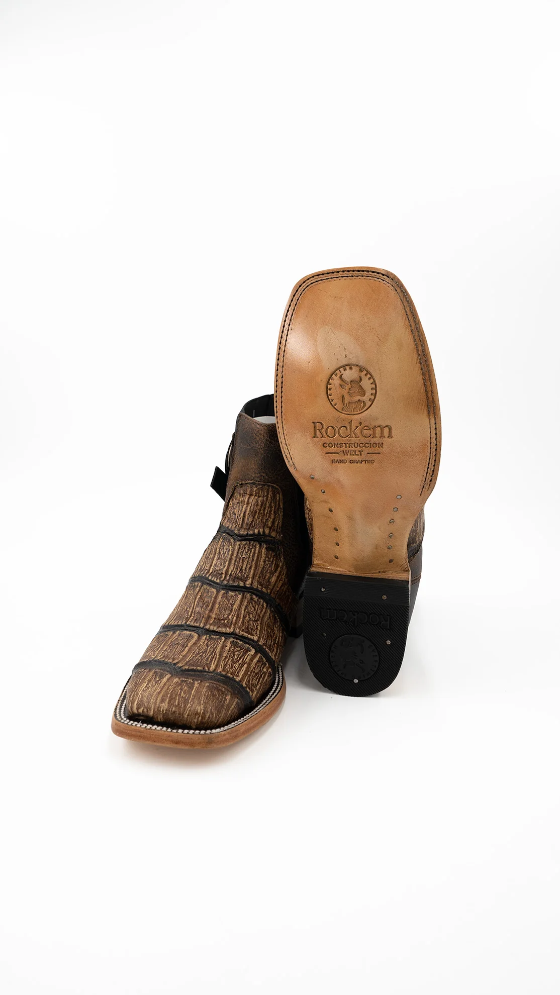 Matte Giant Gator Square Toe Botin - Image 11