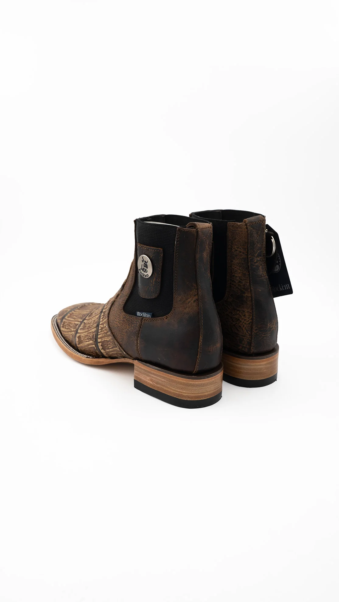 Matte Giant Gator Square Toe Botin - Image 12