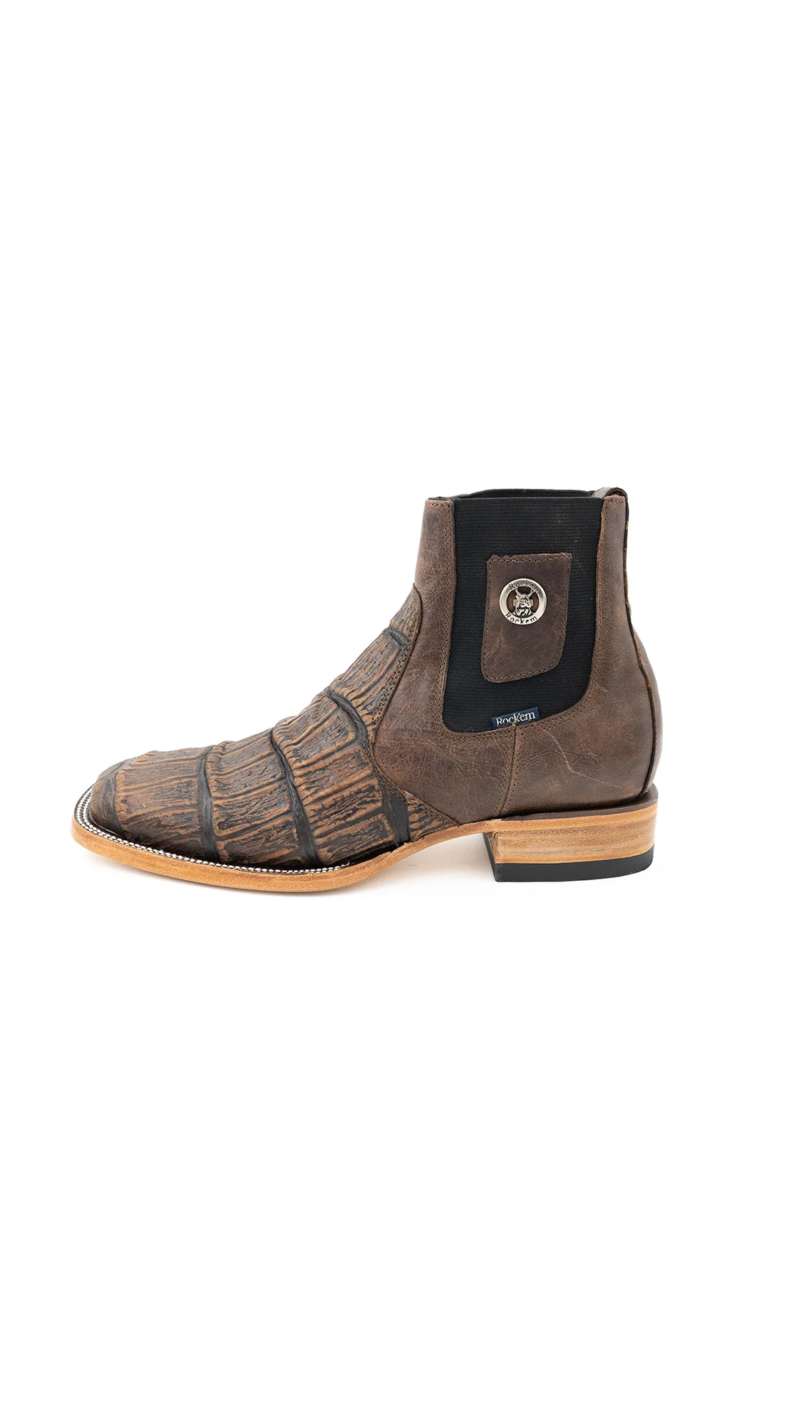 Matte Giant Gator Square Toe Botin - Image 2