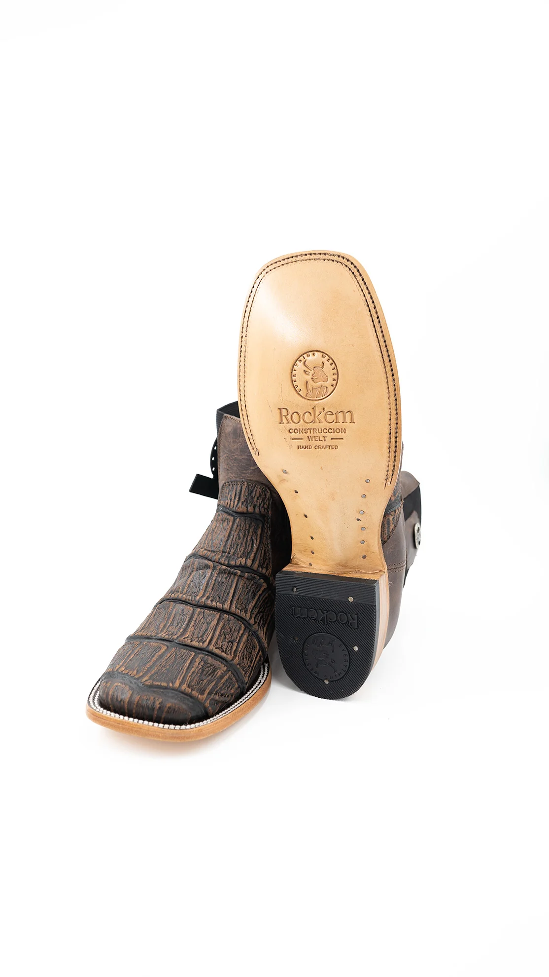 Matte Giant Gator Square Toe Botin - Image 3