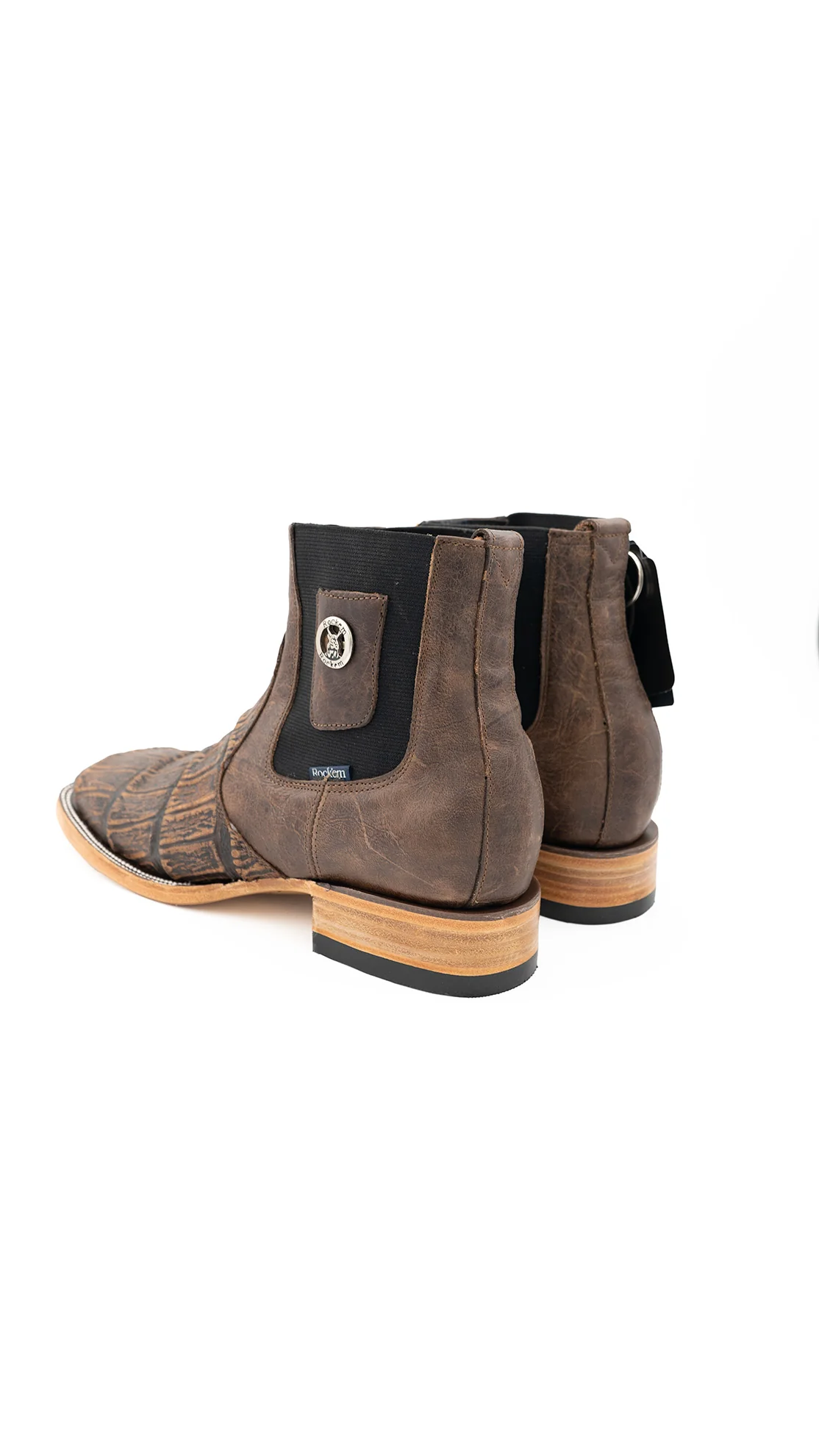 Matte Giant Gator Square Toe Botin - Image 4