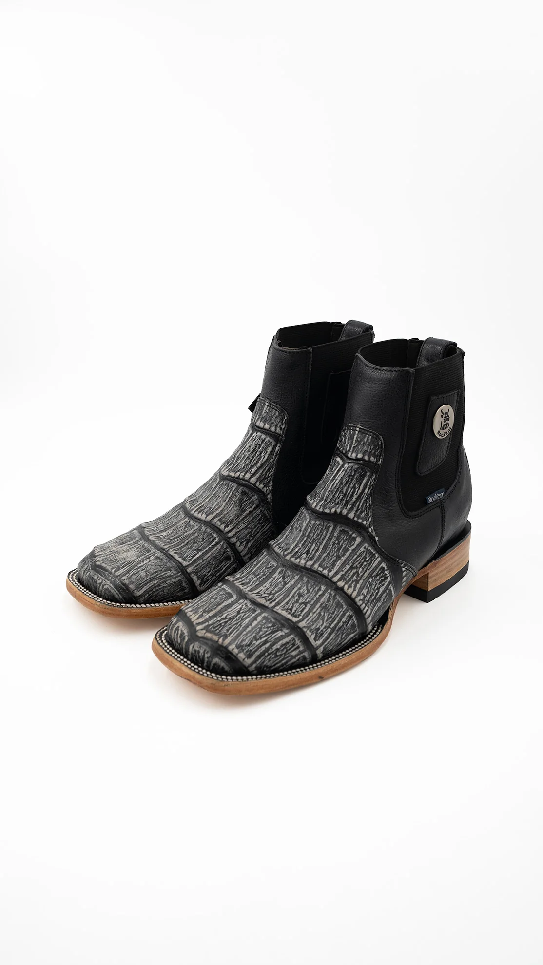Matte Giant Gator Square Toe Botin - Image 5