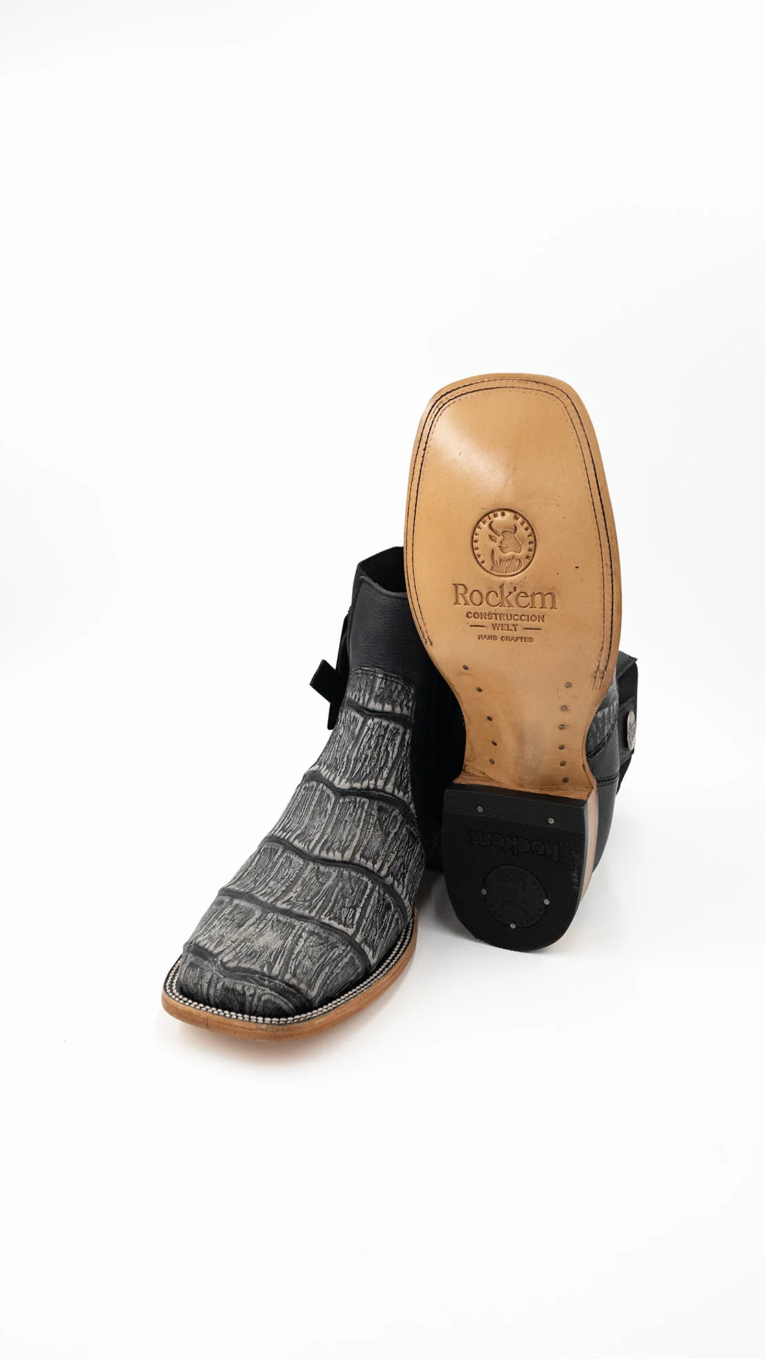 Matte Giant Gator Square Toe Botin - Image 7