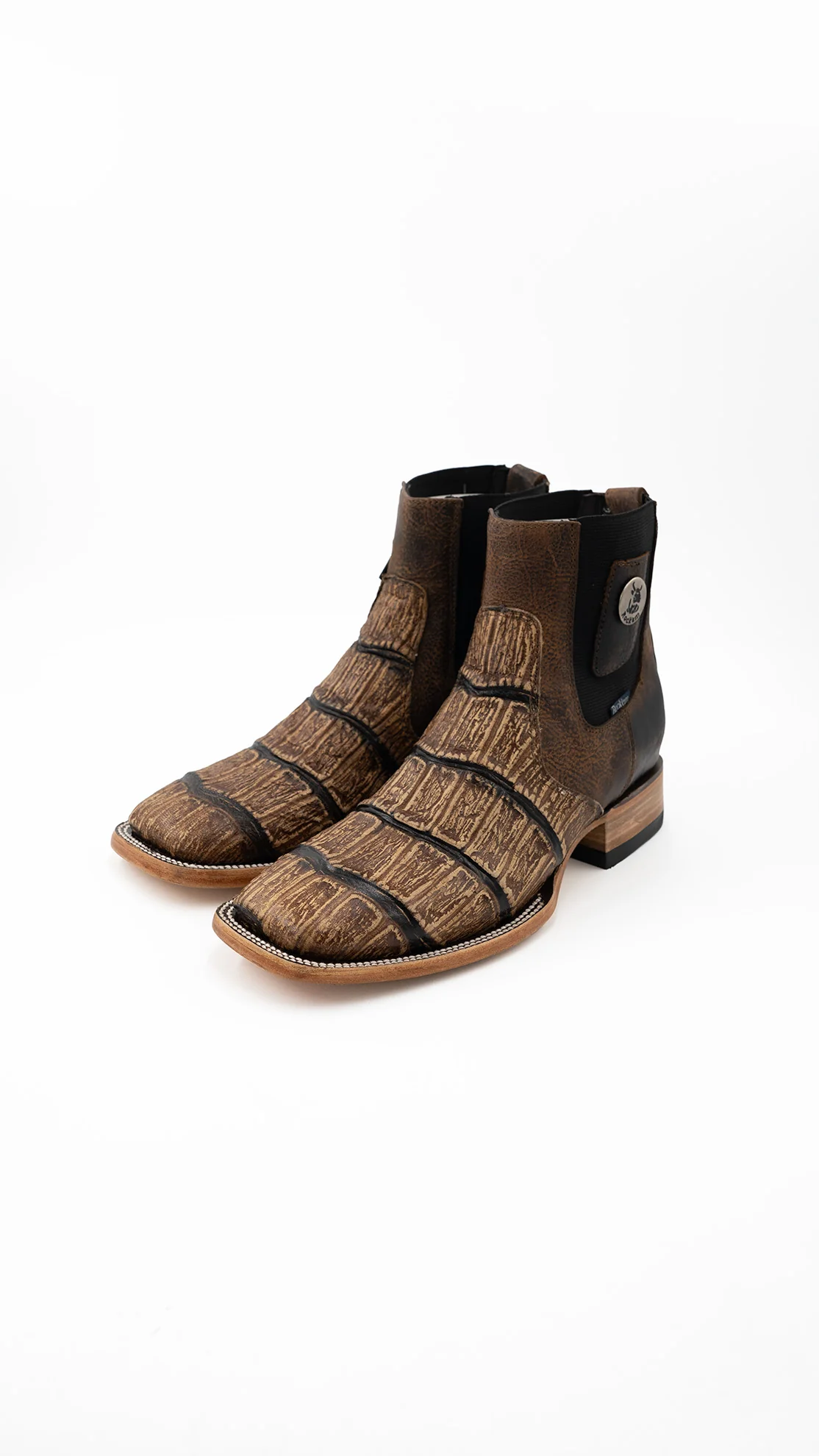 Matte Giant Gator Square Toe Botin - Image 9