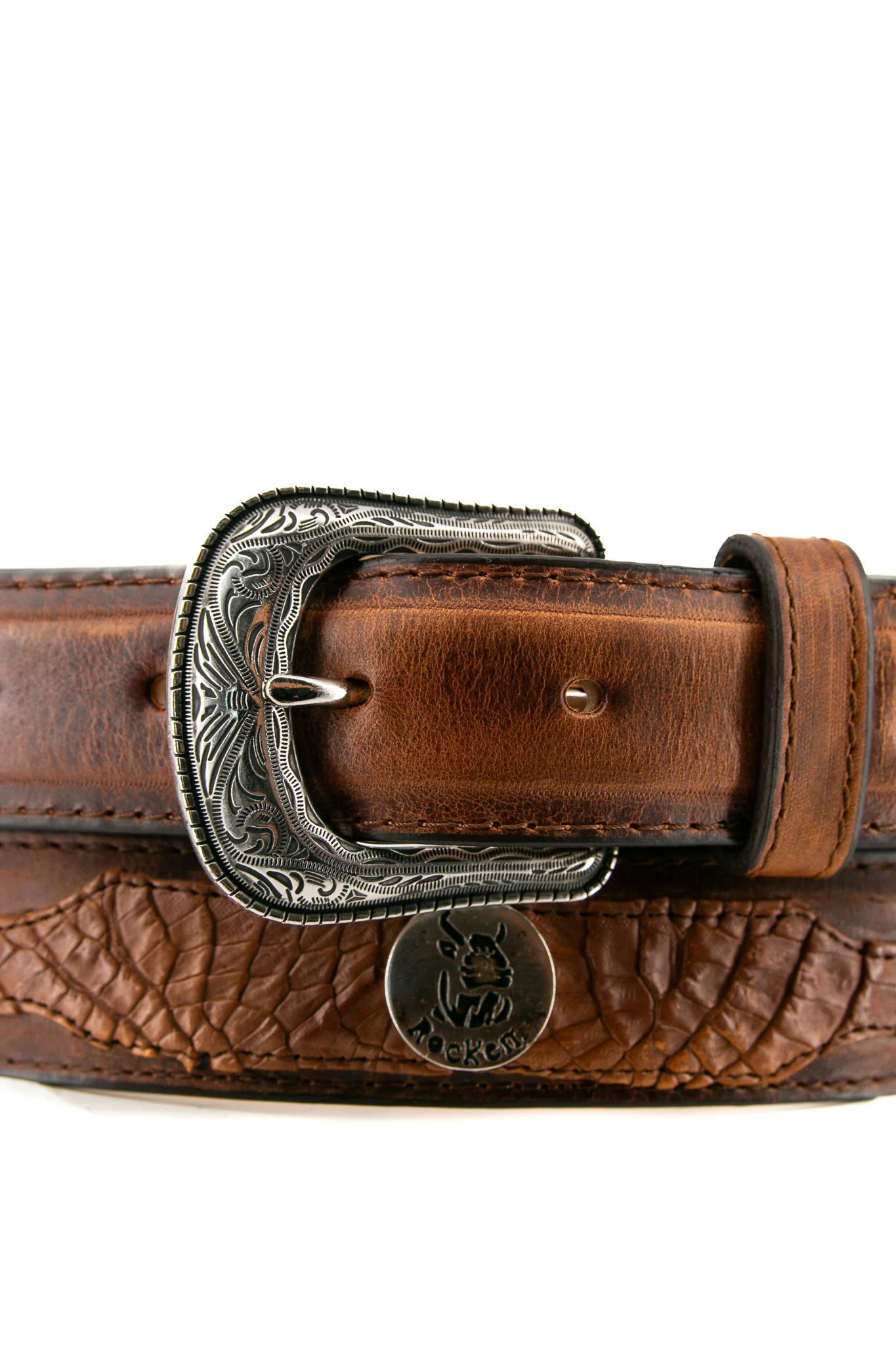 Jackson Exotic Belly Caiman Cowboy Belt - Image 3