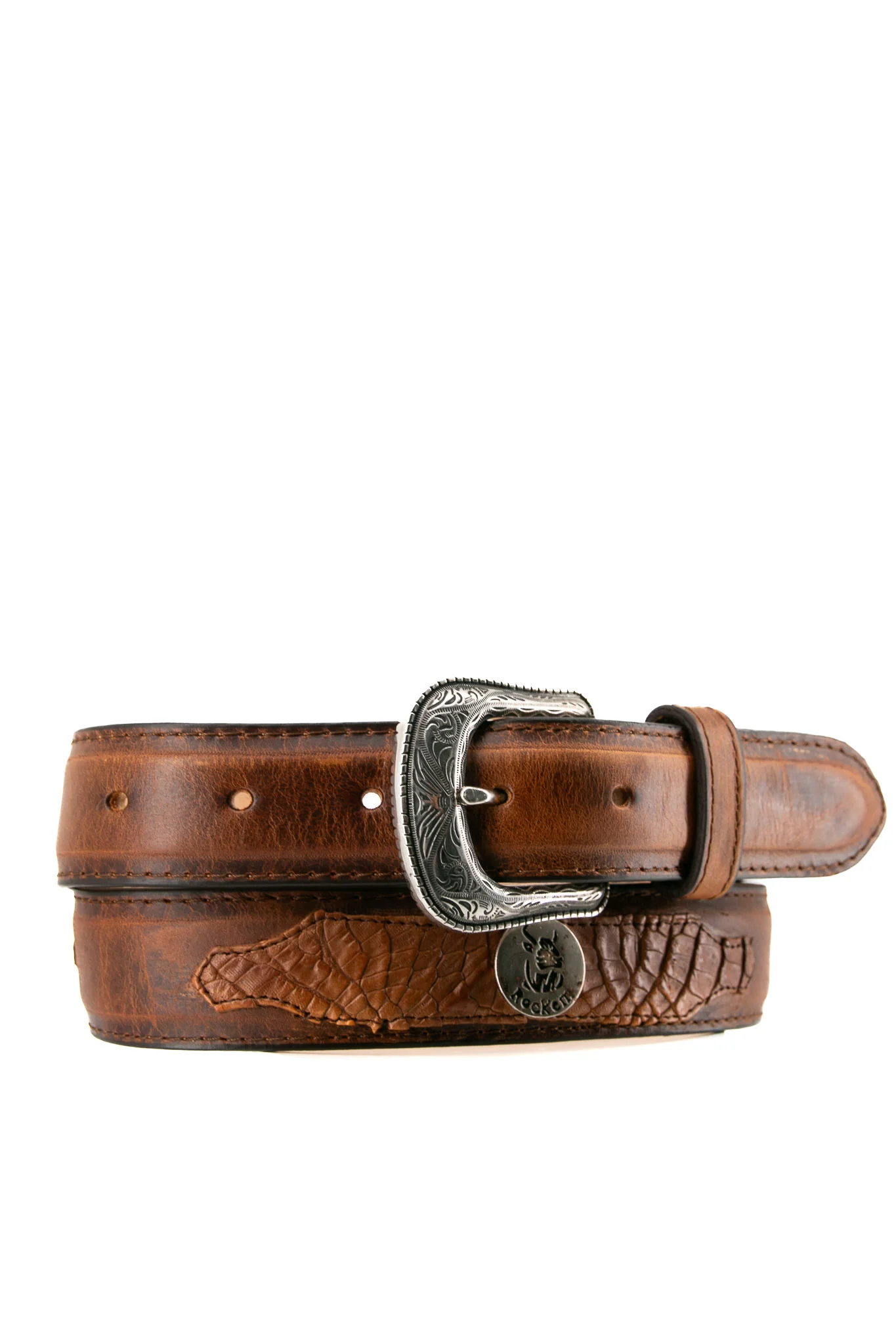 Jackson Exotic Belly Caiman Cowboy Belt - Image 4