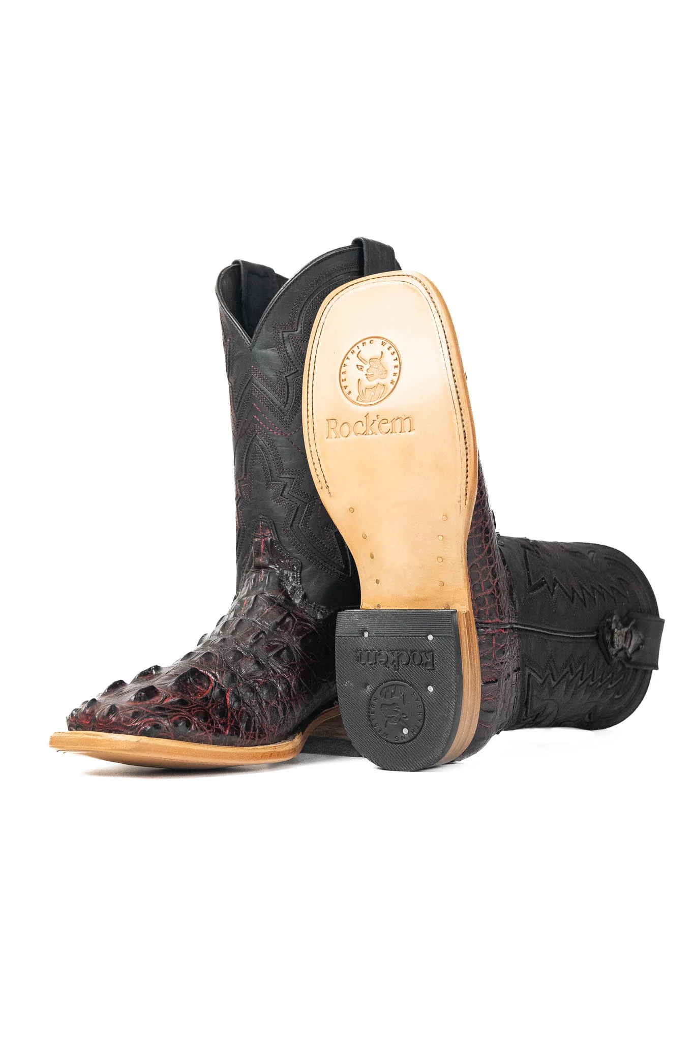 Jameson Caiman Square Toe Cowboy Boot - Image 14