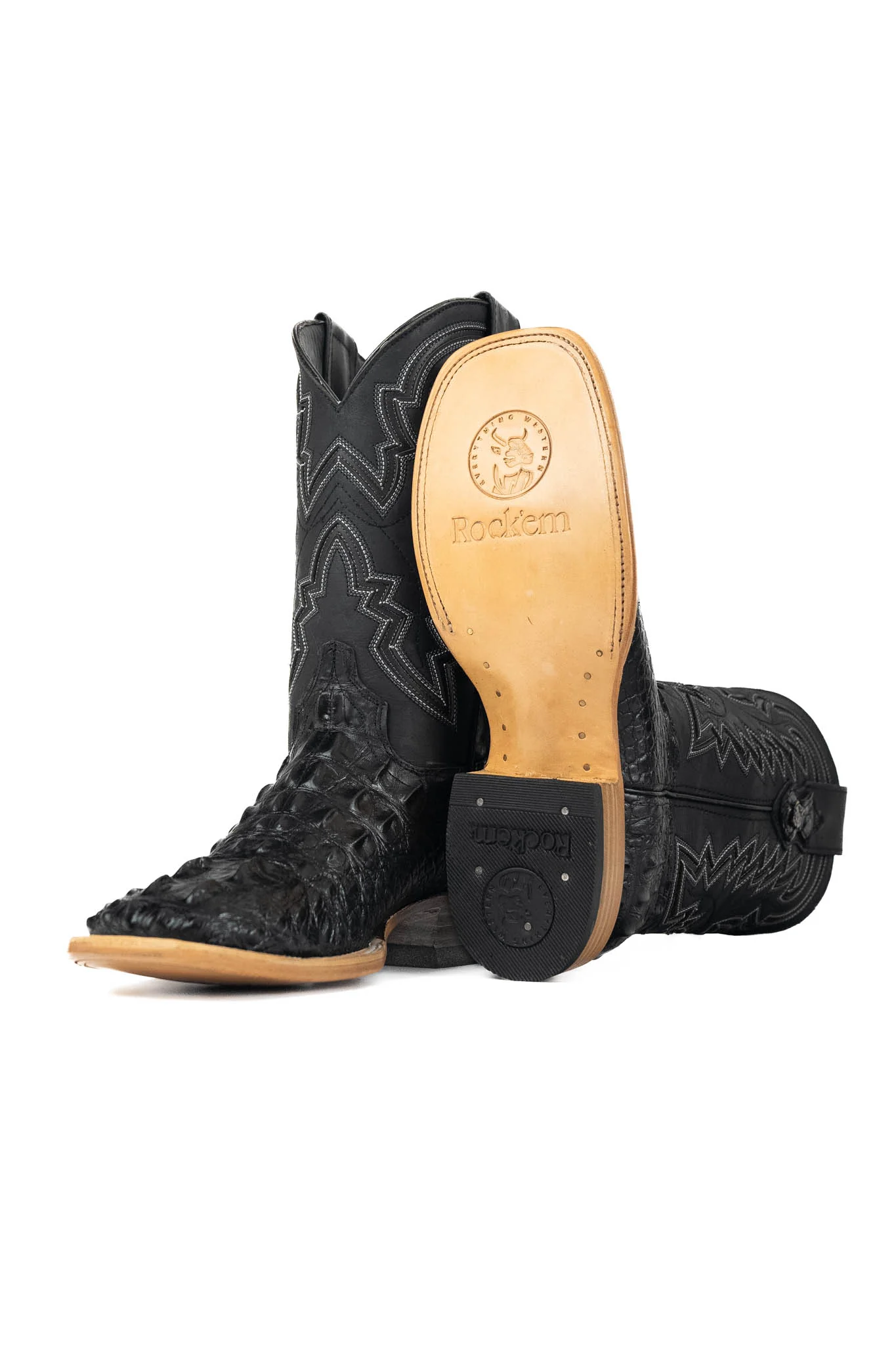 Jameson Caiman Square Toe Cowboy Boot - Image 4