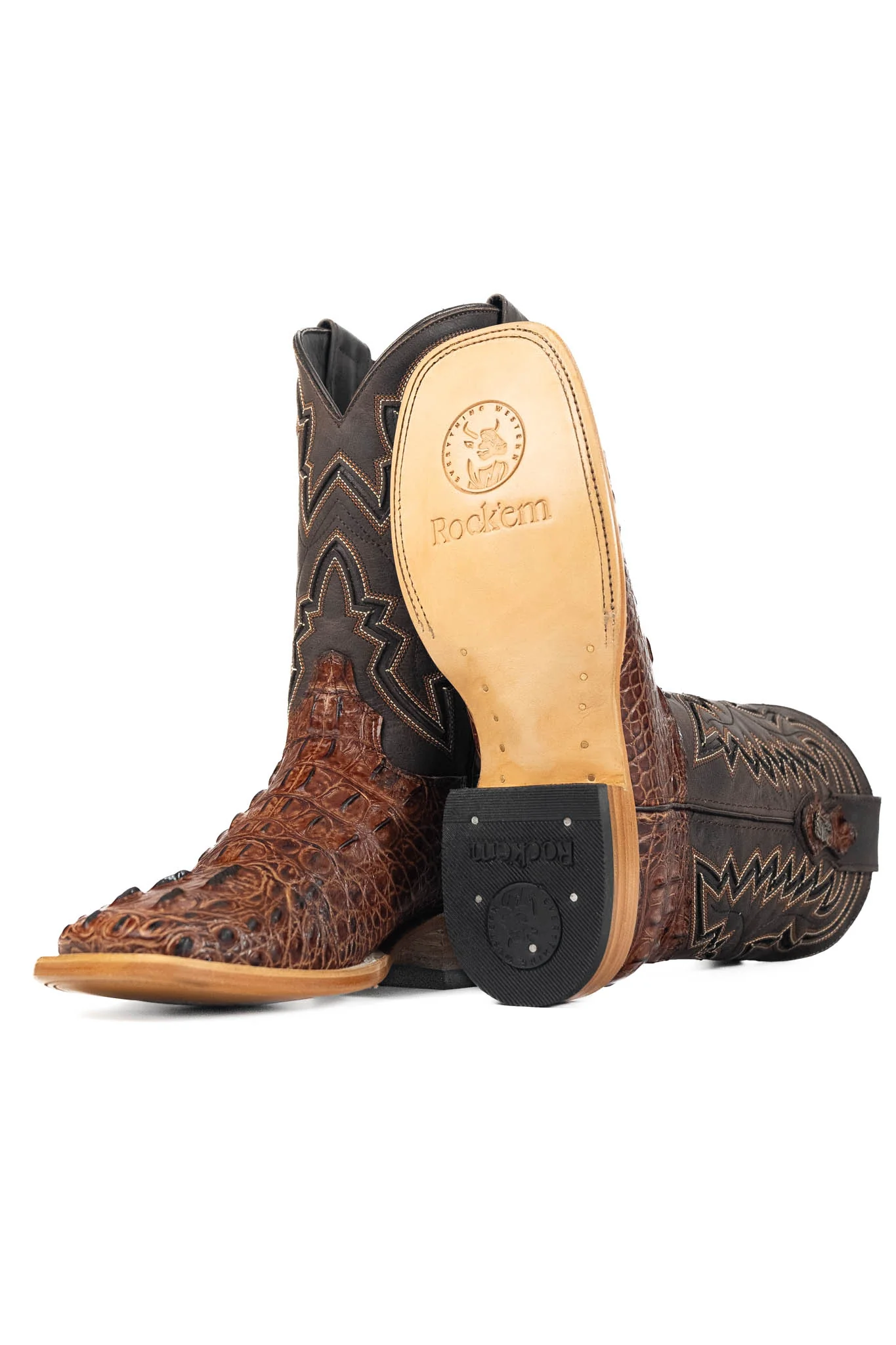 Jameson Caiman Square Toe Cowboy Boot - Image 9