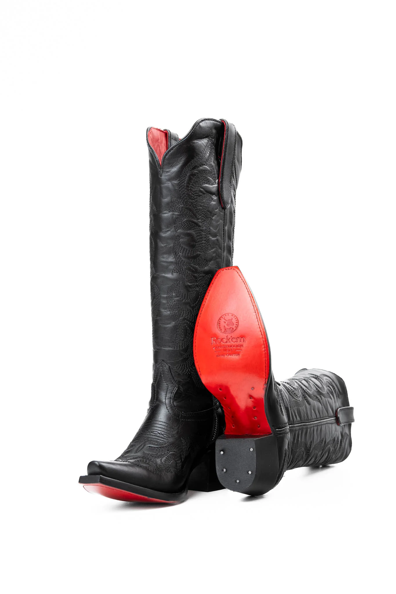Jenny Tall Red Bottom Snip Toe Cowgirl Boot - Image 3