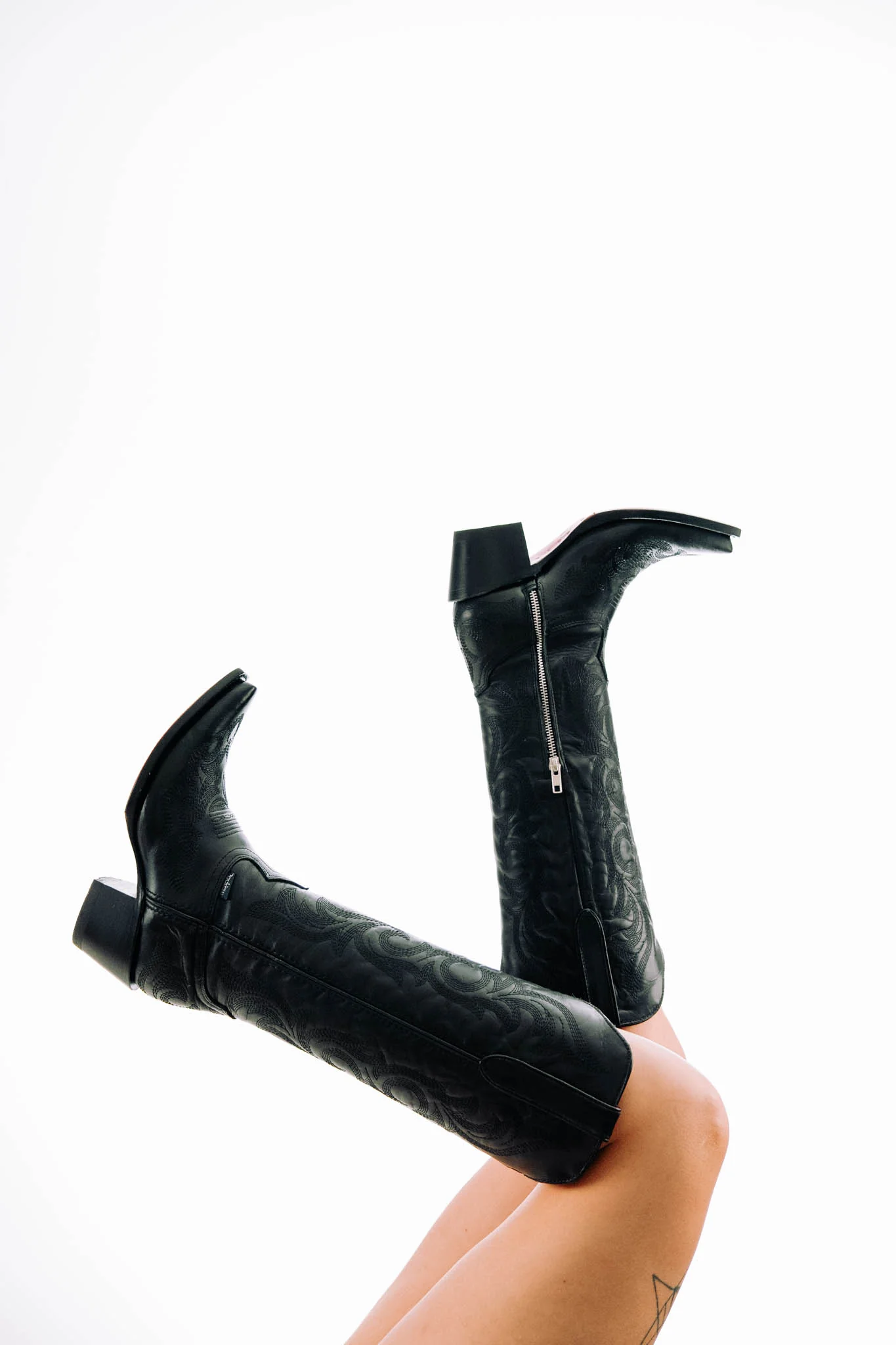 Jenny Tall Red Bottom Snip Toe Cowgirl Boot - Image 8