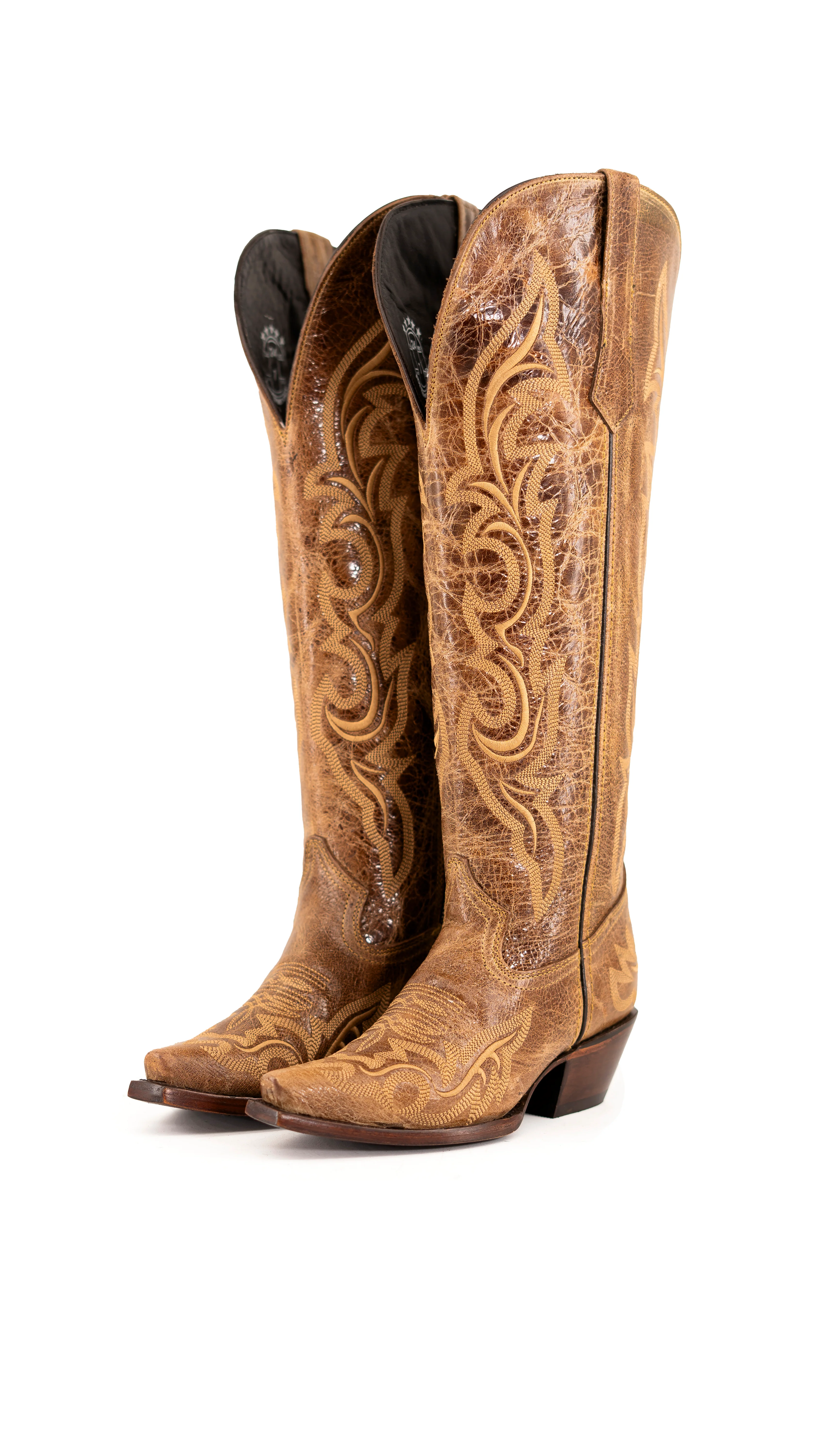 Jenny Tall Wide Calf Snip Toe Cowgirl Boot - Image 11