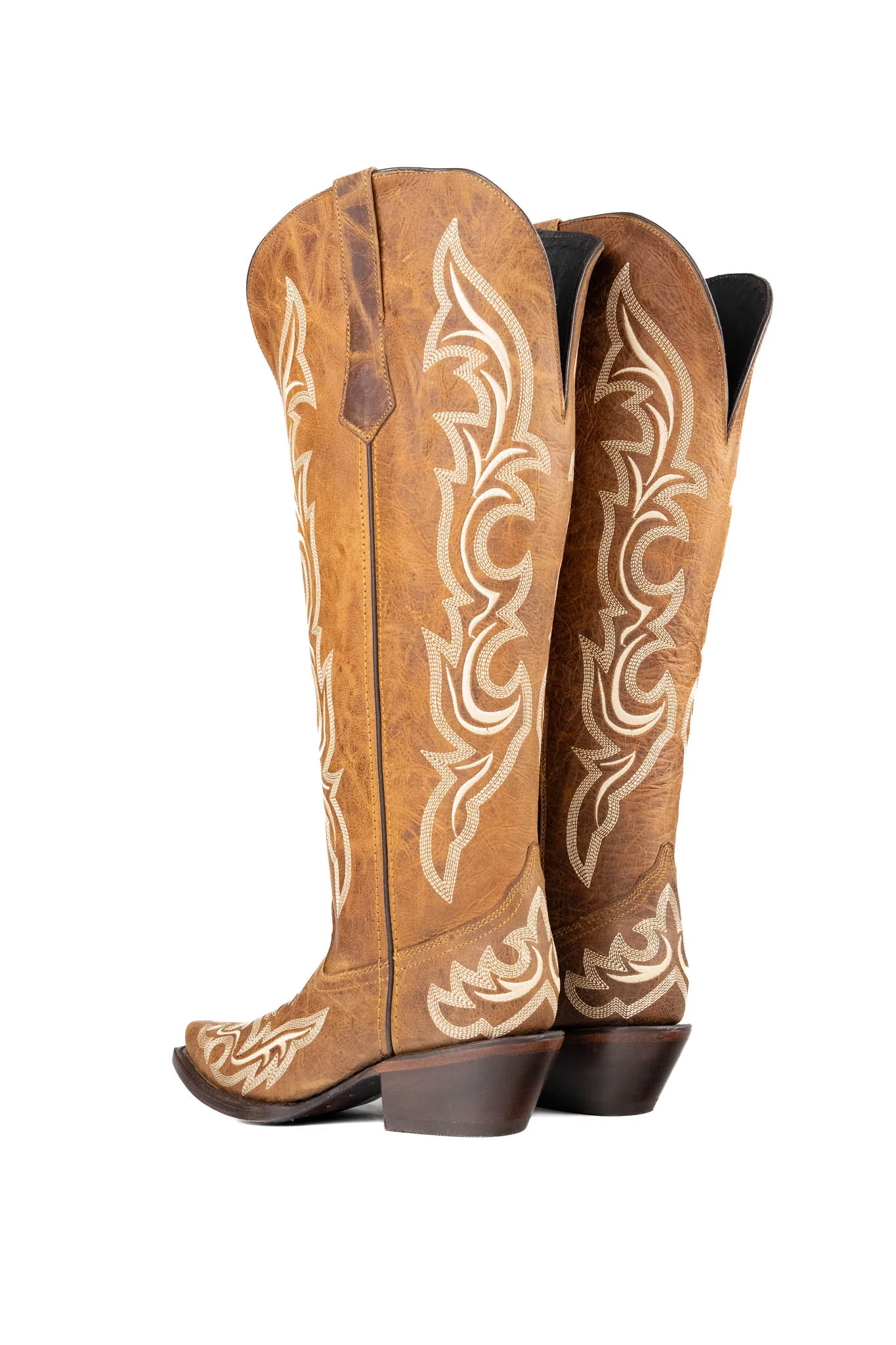 Jenny Tall Wide Calf Snip Toe Cowgirl Boot - Image 3
