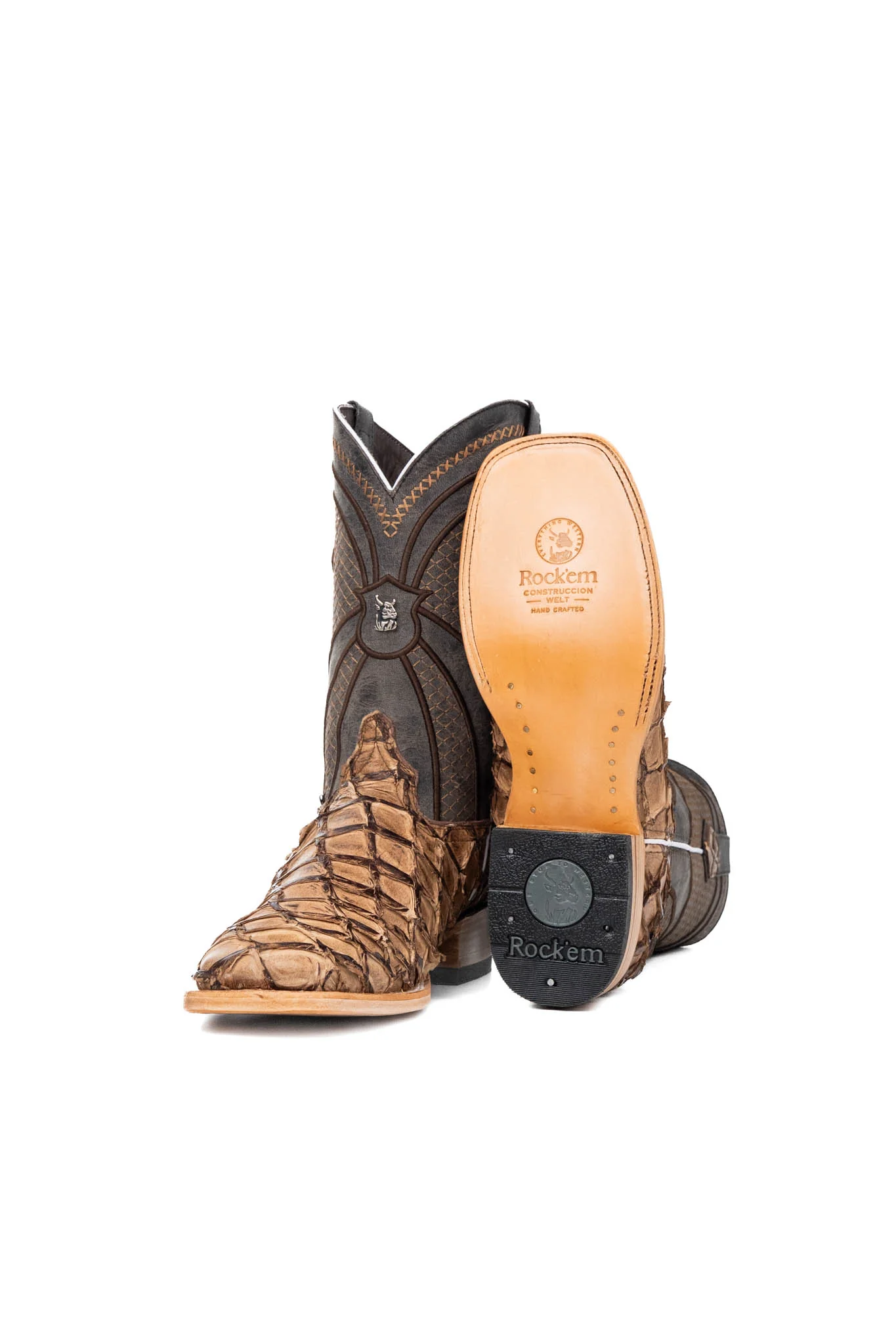 Jones Exotic Pirarucu Square Toe Cowboy Boot - Image 10