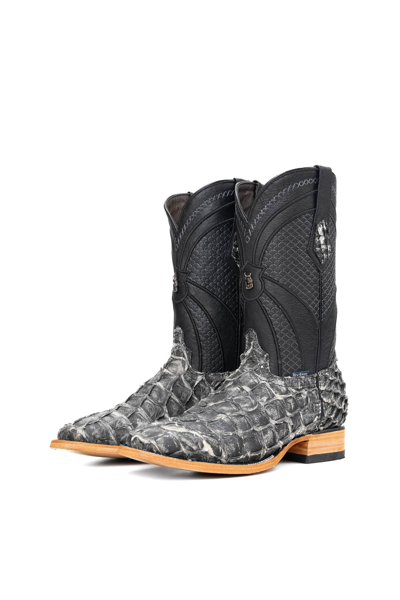 Jones Exotic Pirarucu Square Toe Cowboy Boot - Image 12