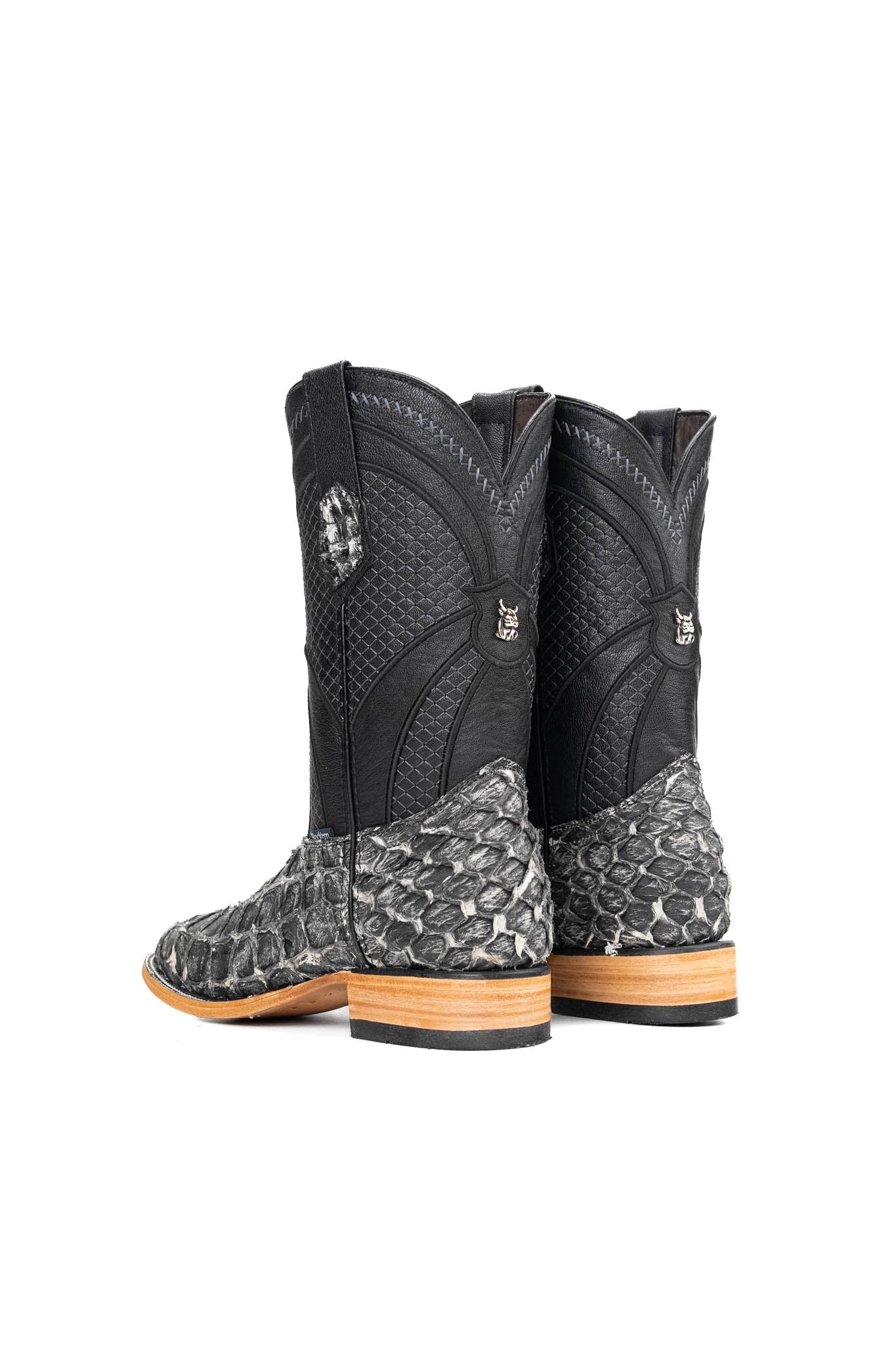 Jones Exotic Pirarucu Square Toe Cowboy Boot - Image 14