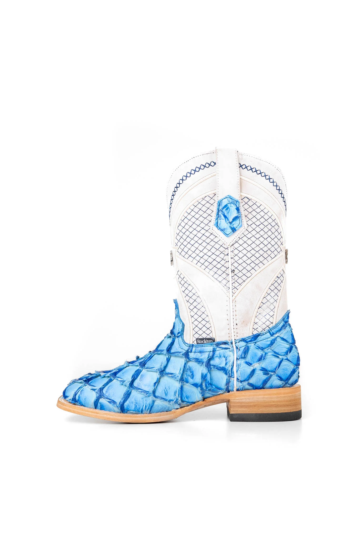 Jones Exotic Pirarucu Square Toe Cowboy Boot - Image 2