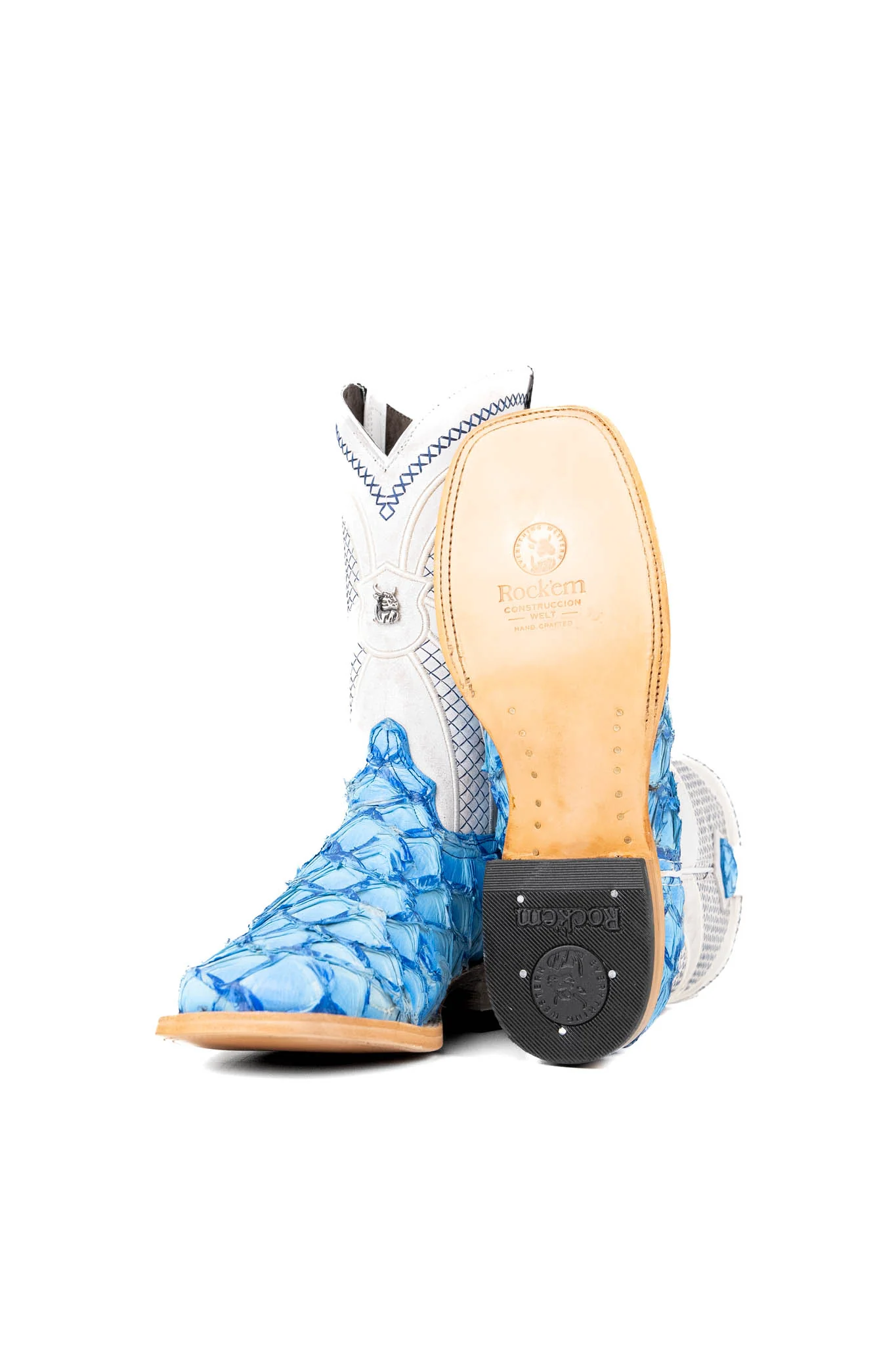 Jones Exotic Pirarucu Square Toe Cowboy Boot - Image 4