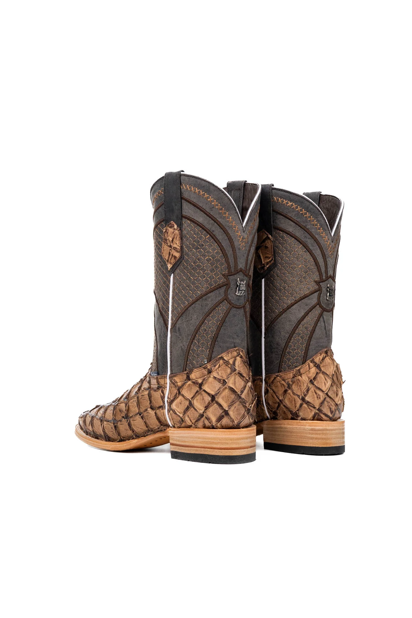 Jones Exotic Pirarucu Square Toe Cowboy Boot - Image 8