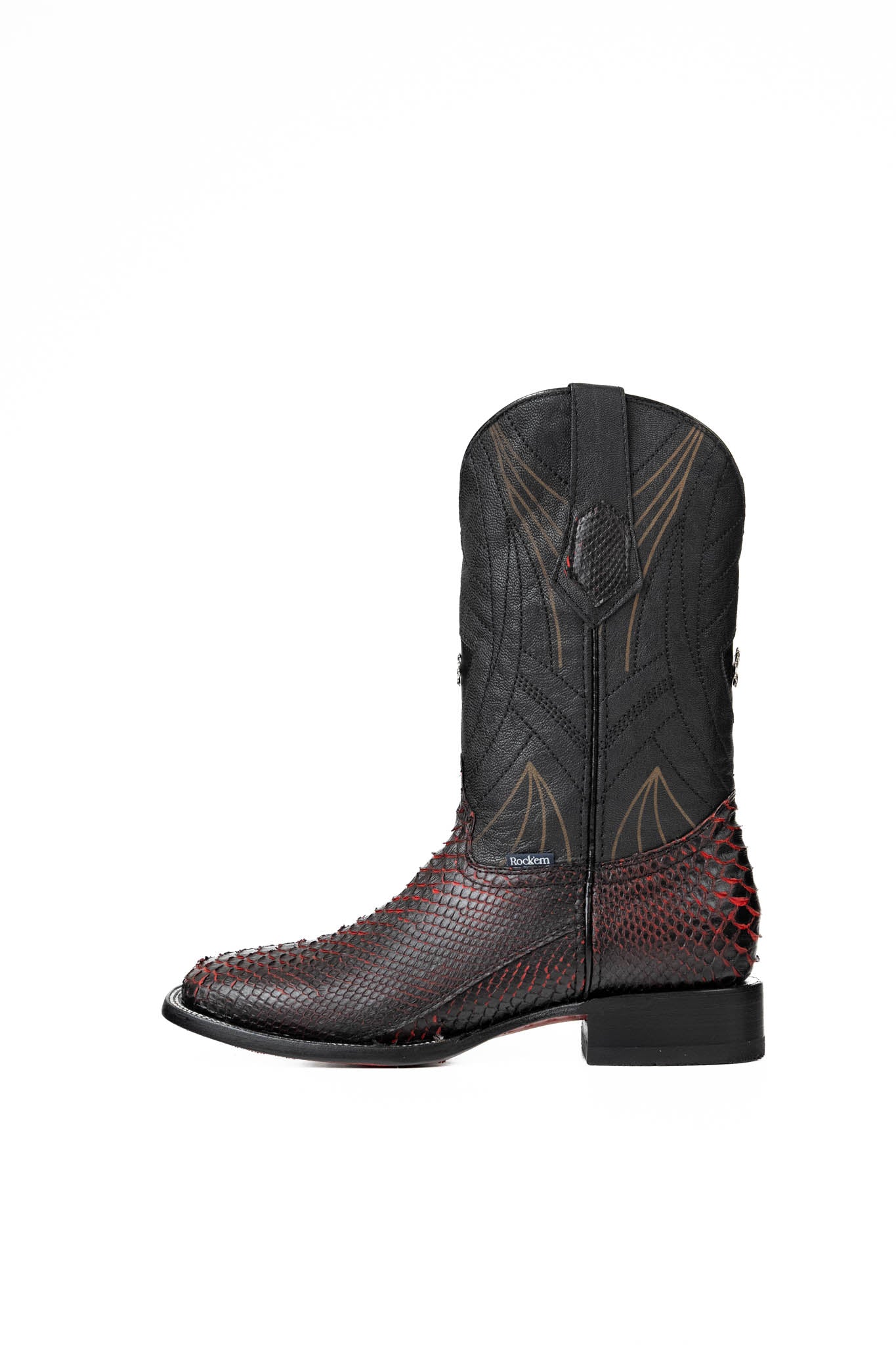Dylan Python Square Toe Cowboy Boot - Image 2