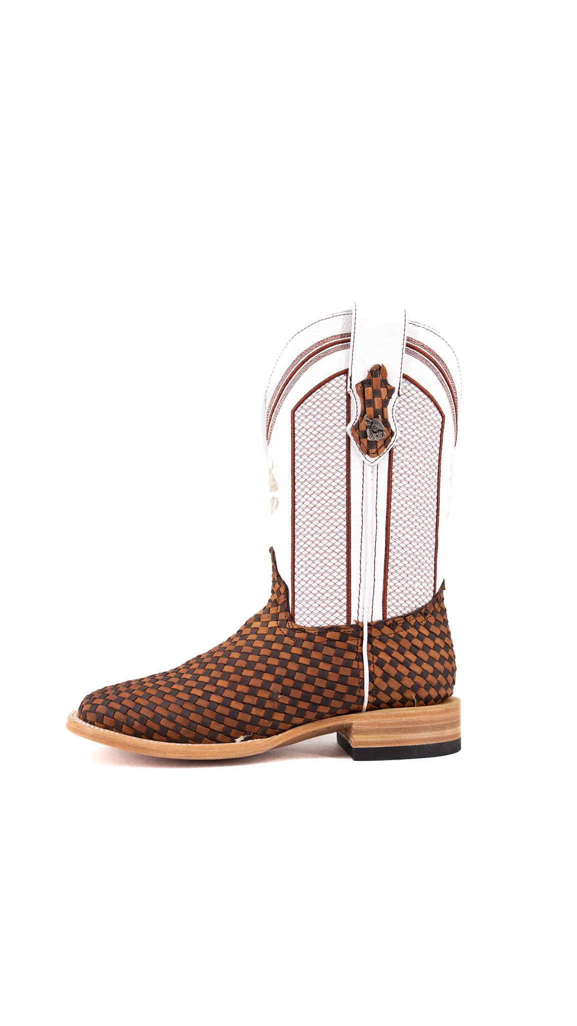 Julian Woven Square Toe Cowboy Boot - Image 2