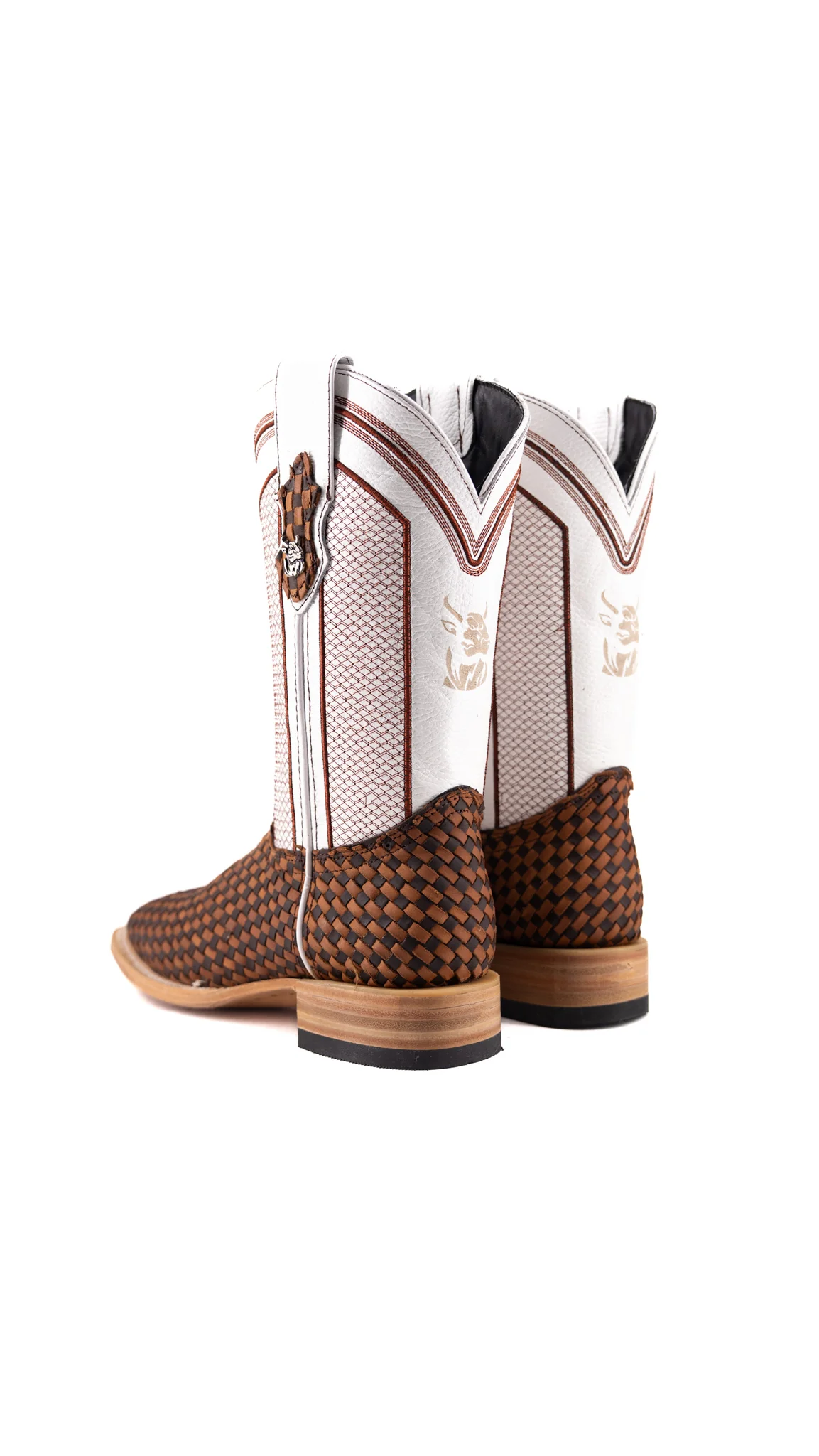 Julian Woven Square Toe Cowboy Boot - Image 3