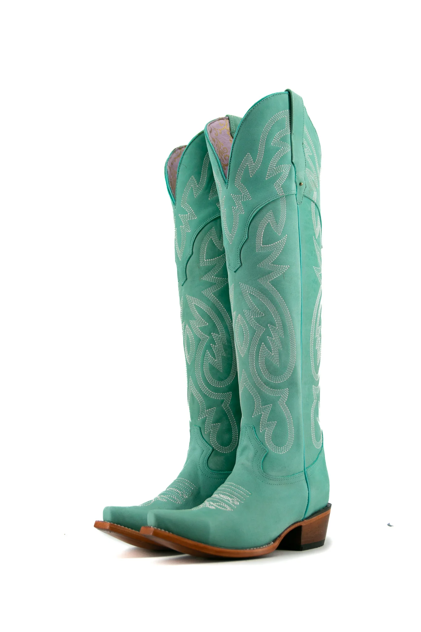 Julieta Knee High Tall Snip Toe Cowgirl Boot - Image 11