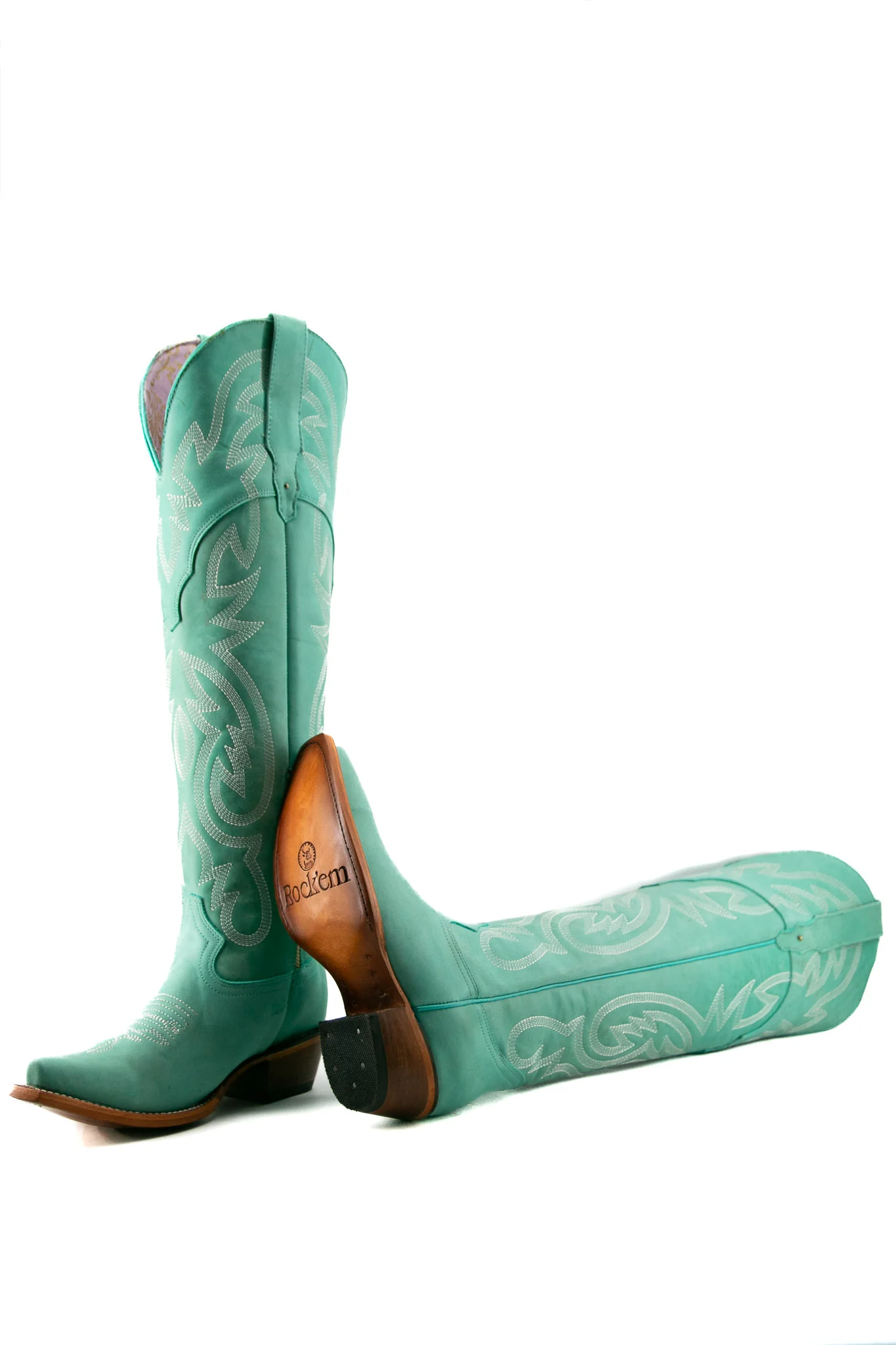 Julieta Knee High Tall Snip Toe Cowgirl Boot - Image 14
