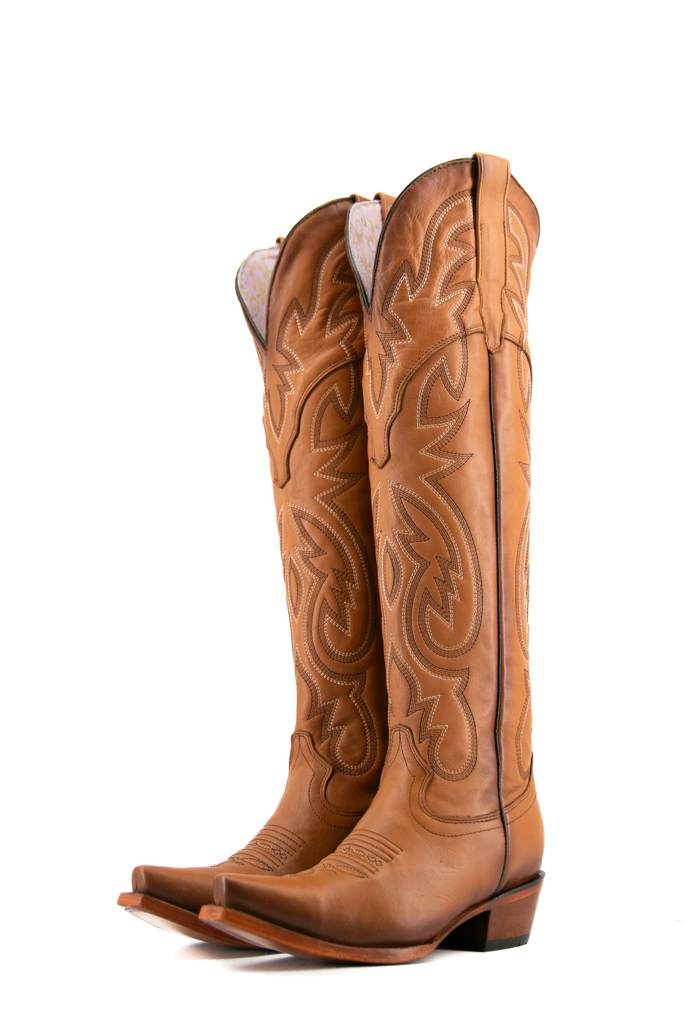 Julieta Knee High Tall Snip Toe Cowgirl Boot - Image 16
