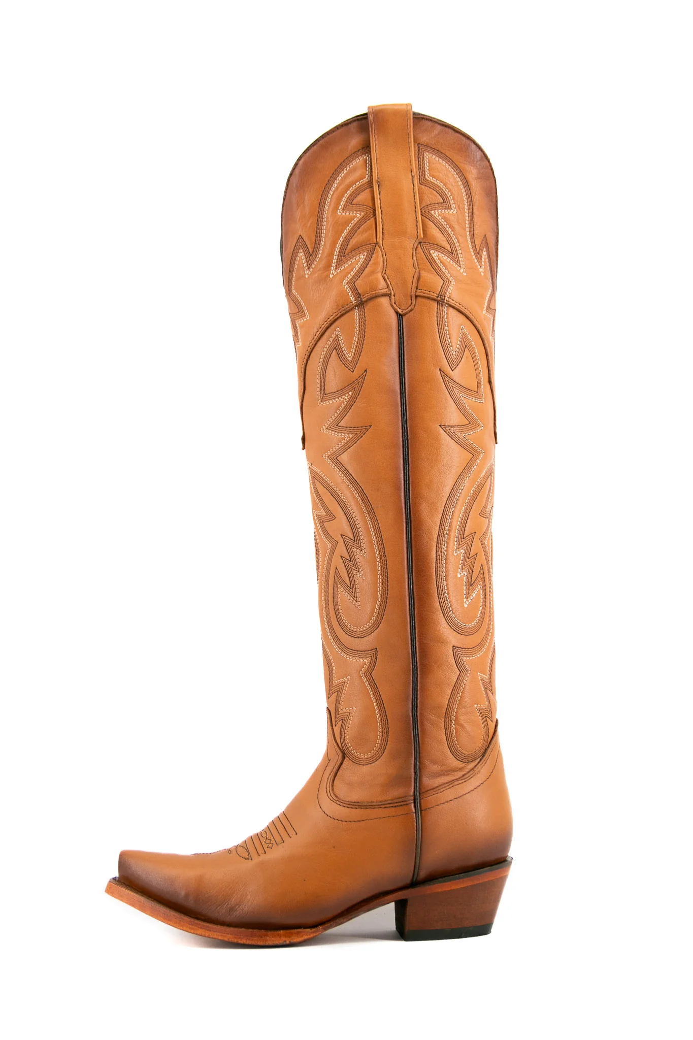 Julieta Knee High Tall Snip Toe Cowgirl Boot - Image 17