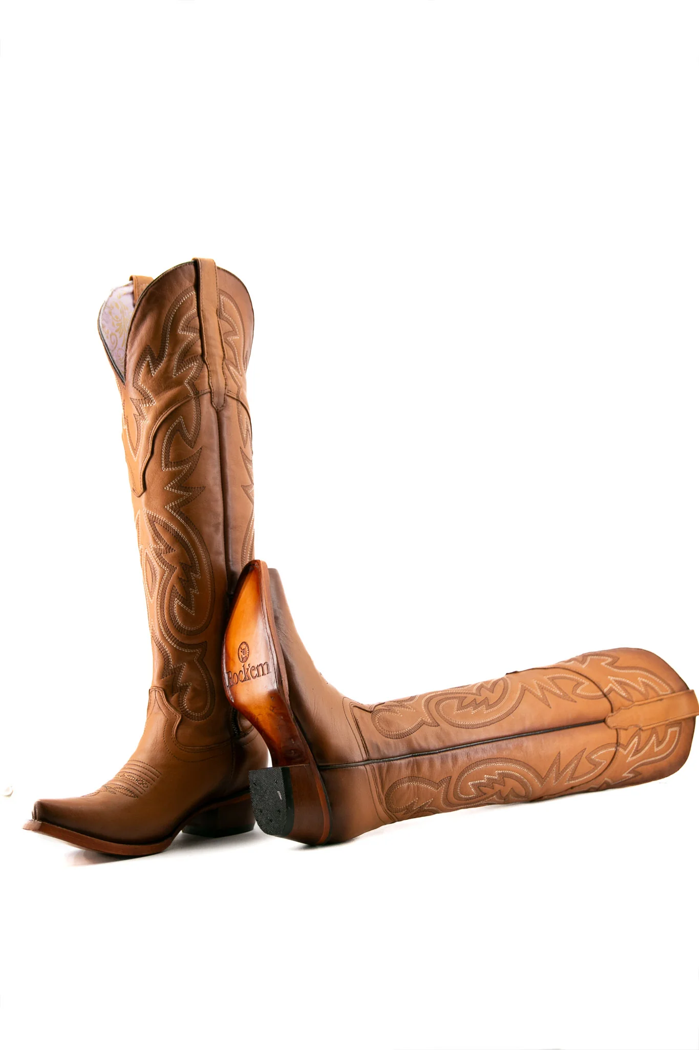 Julieta Knee High Tall Snip Toe Cowgirl Boot - Image 19