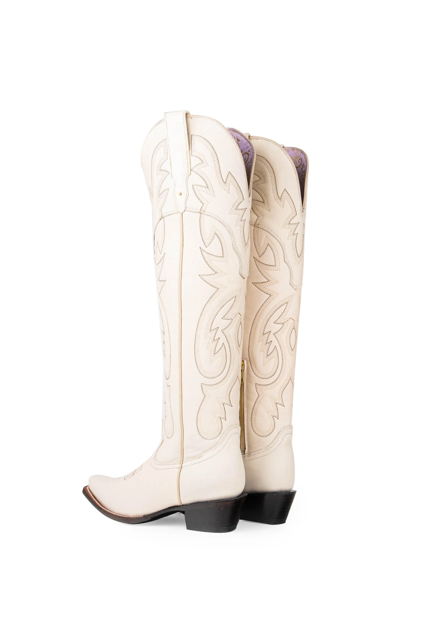 Julieta Knee High Tall Snip Toe Cowgirl Boot - Image 5