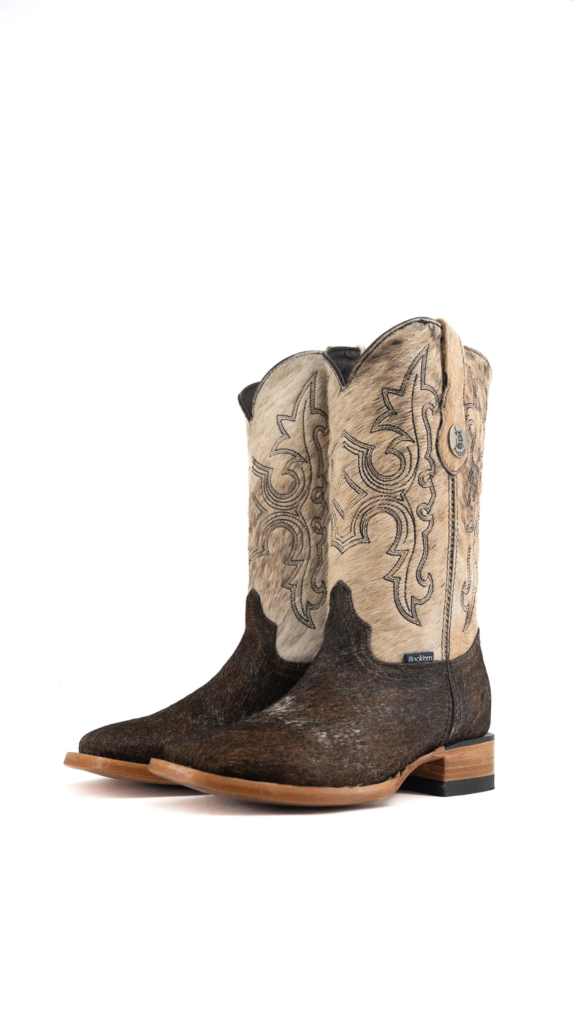 Katherine Cowhide Square Toe Cowgirl Boot Size 8 Box TW17 FINAL SALE
