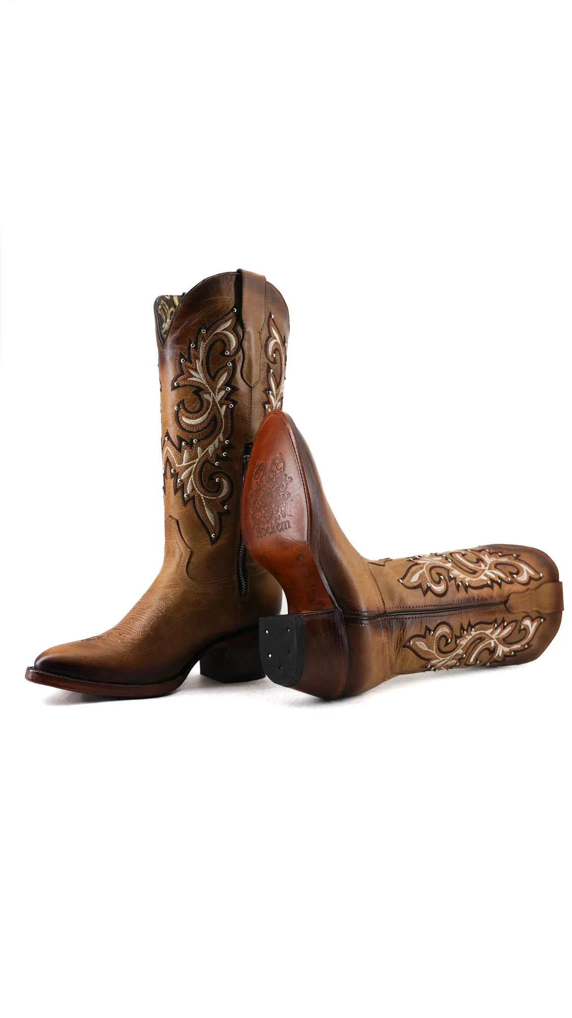 Katy Midi Round Toe Cowgirl Boot - Image 14