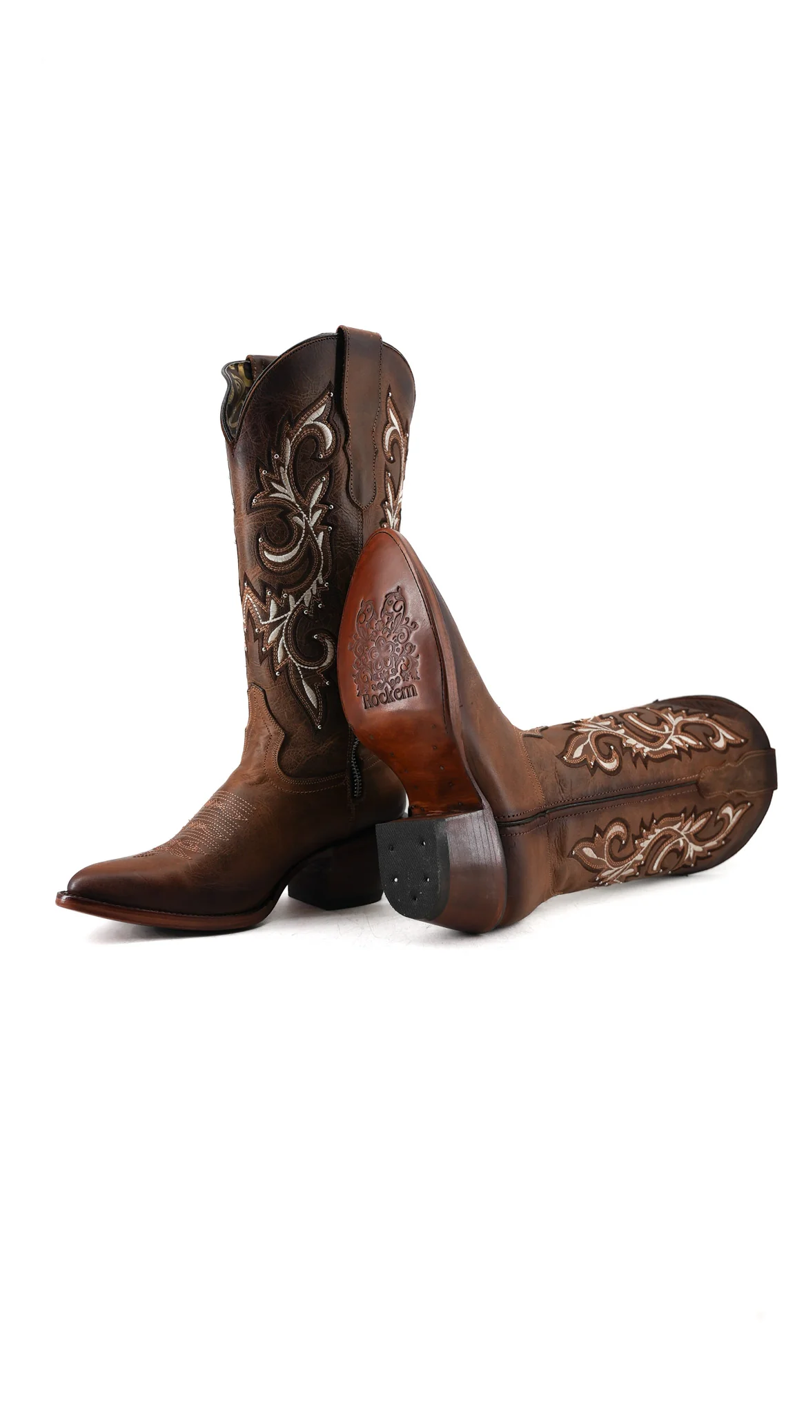 Katy Midi Round Toe Cowgirl Boot - Image 4