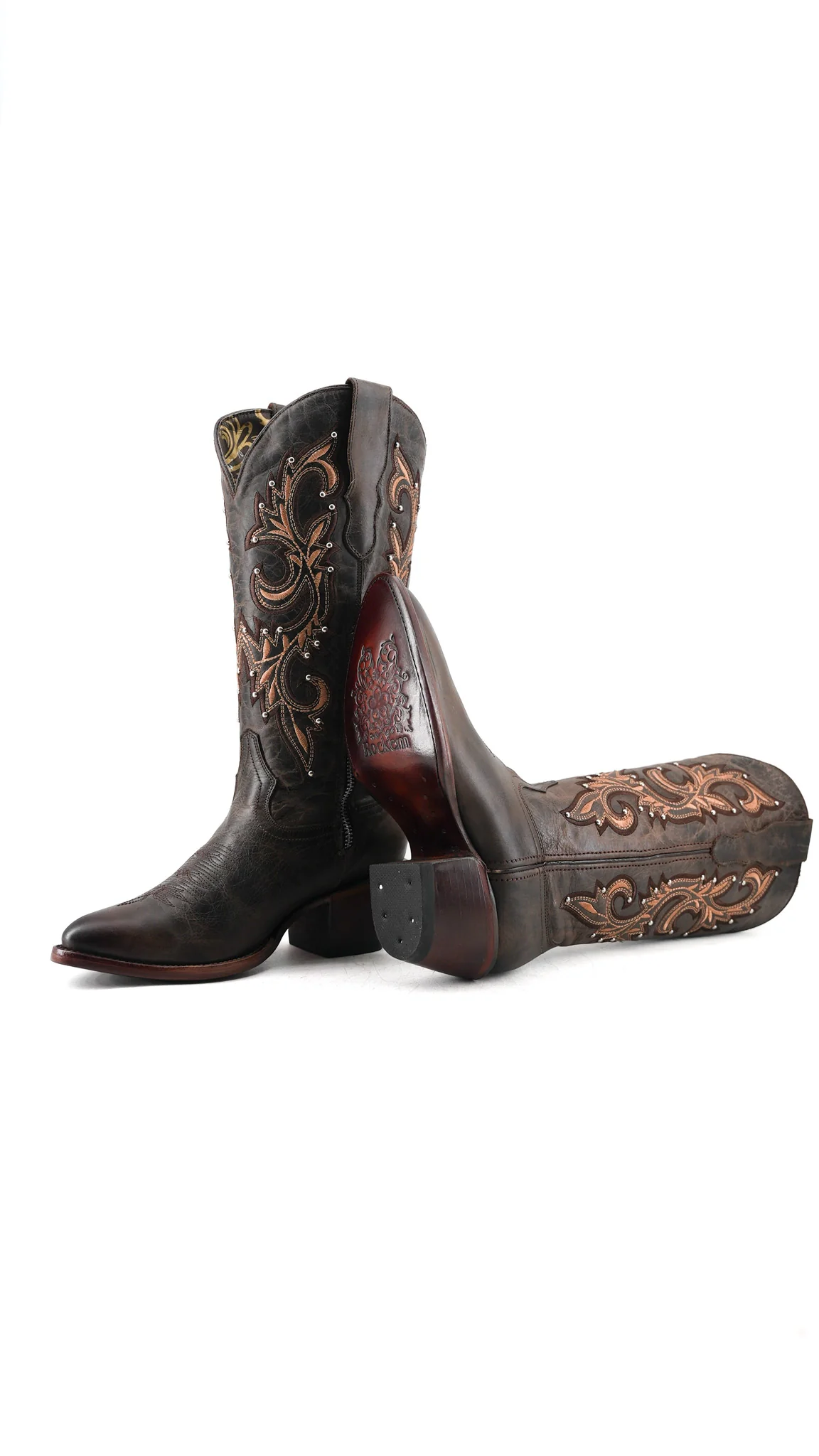 Katy Midi Round Toe Cowgirl Boot - Image 9
