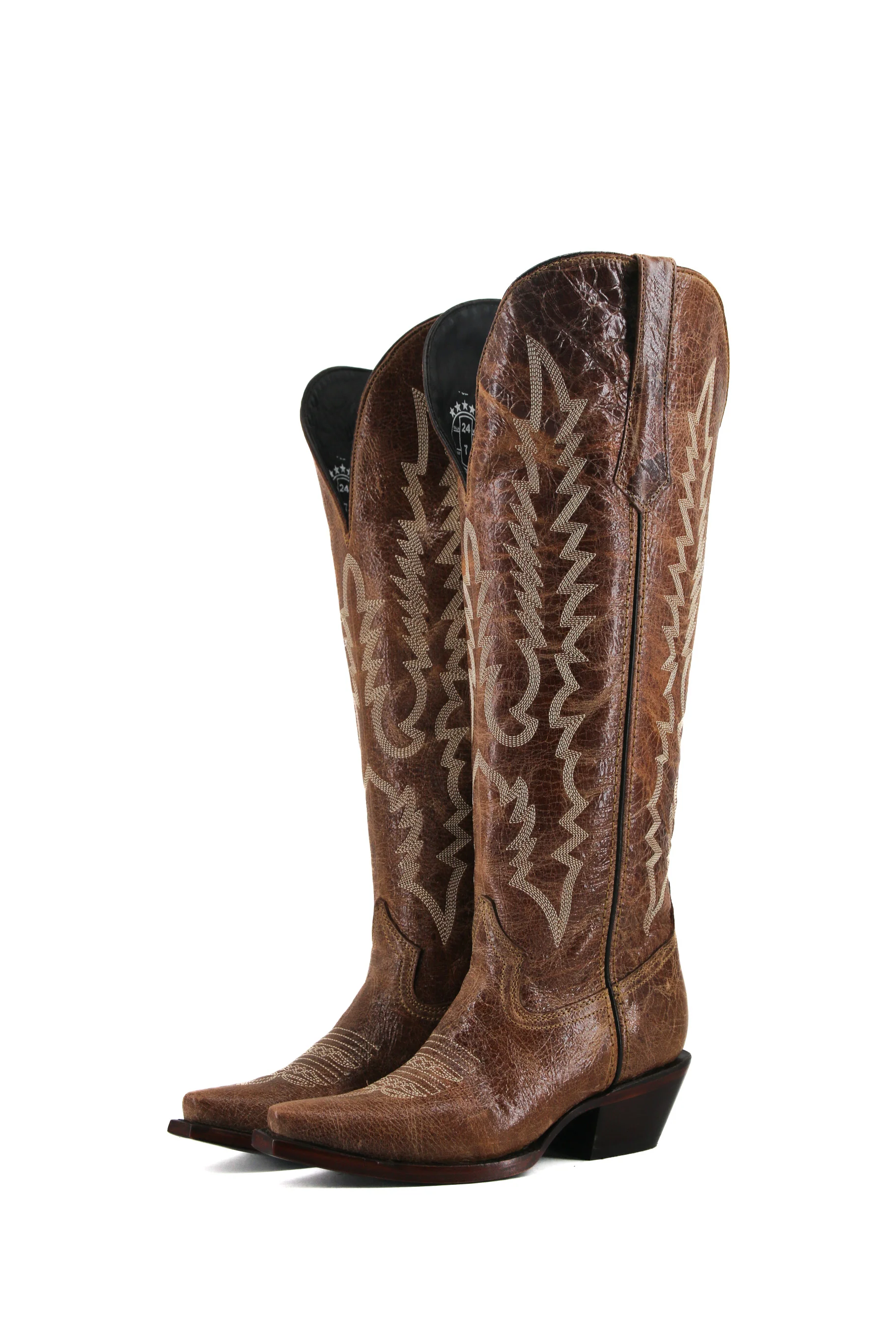 Kaylee Tall Wide Calf Friendly Snip Toe Cowgirl Boot - Image 11