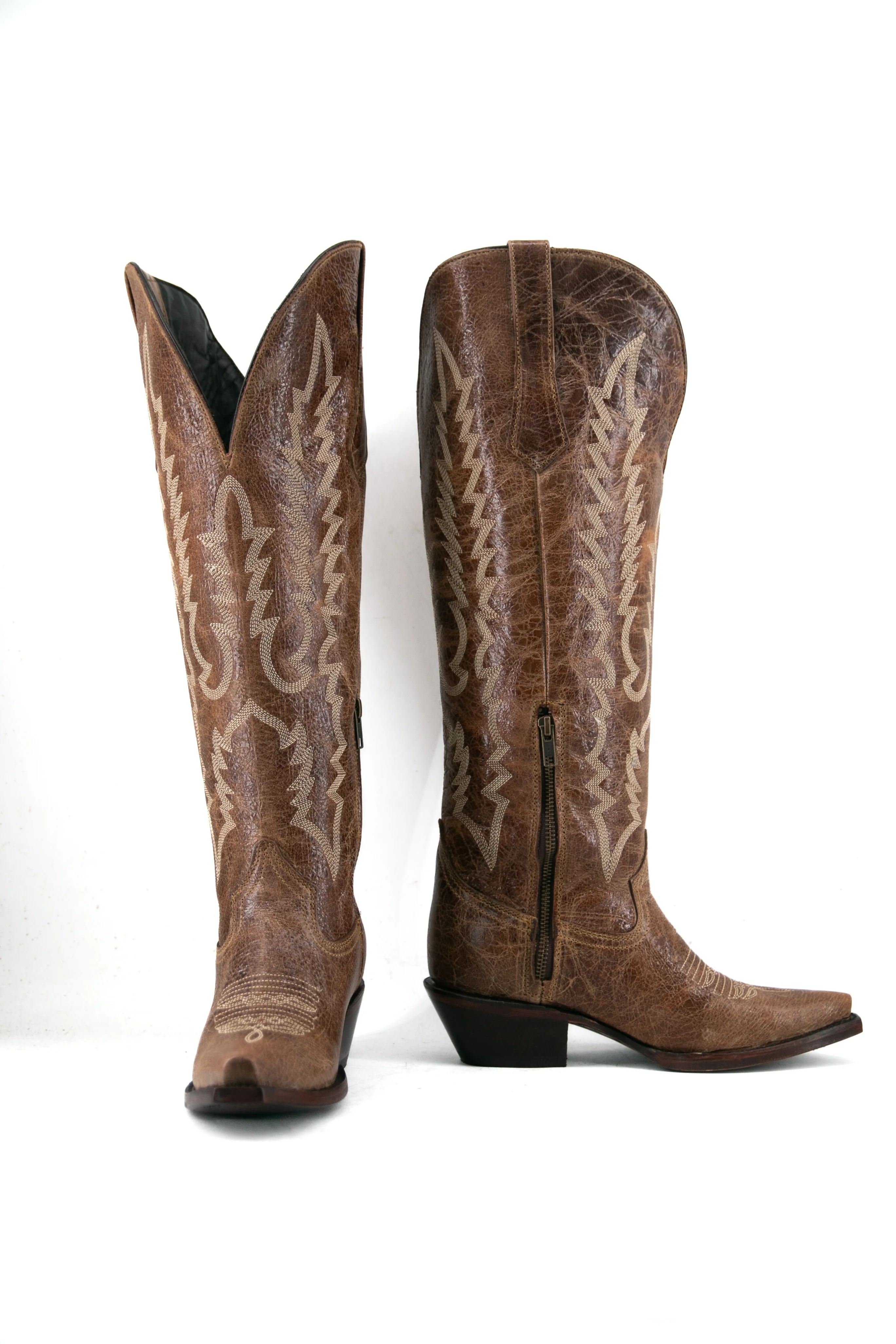 Kaylee Tall Wide Calf Friendly Snip Toe Cowgirl Boot - Image 14
